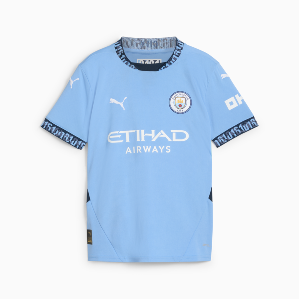 Camiseta local Manchester City 24/25 juvenil, Team Light Blue-Marine Blue, large-ARG