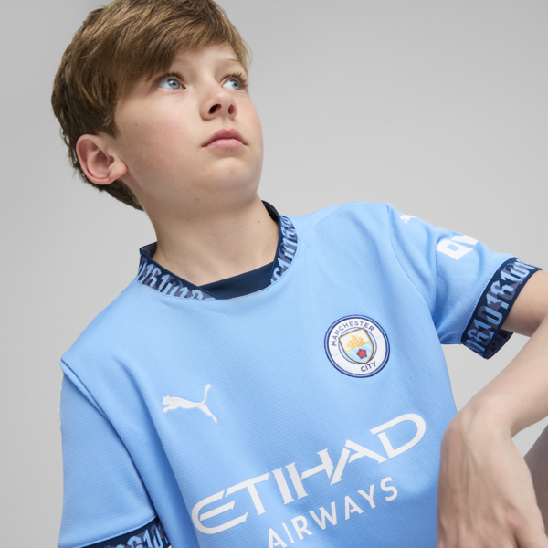 Manchester City 24/25 Home Jersey Youth, Team Light Blue-Marine Blue, large-ZAF