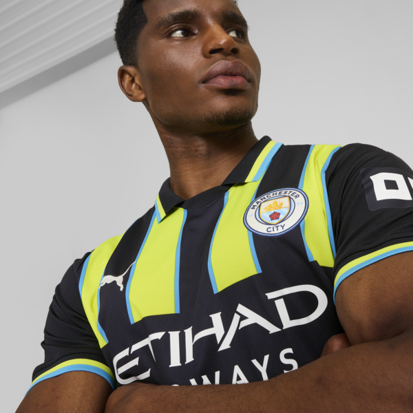 Jersey visitante réplica Manchester City 24/25 para hombre, New Navy-Yellow Glow, large-MEX