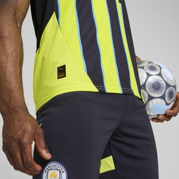 Camiseta visitante réplica Manchester City 24/25 para hombre, New Navy-Yellow Glow, large-ARG