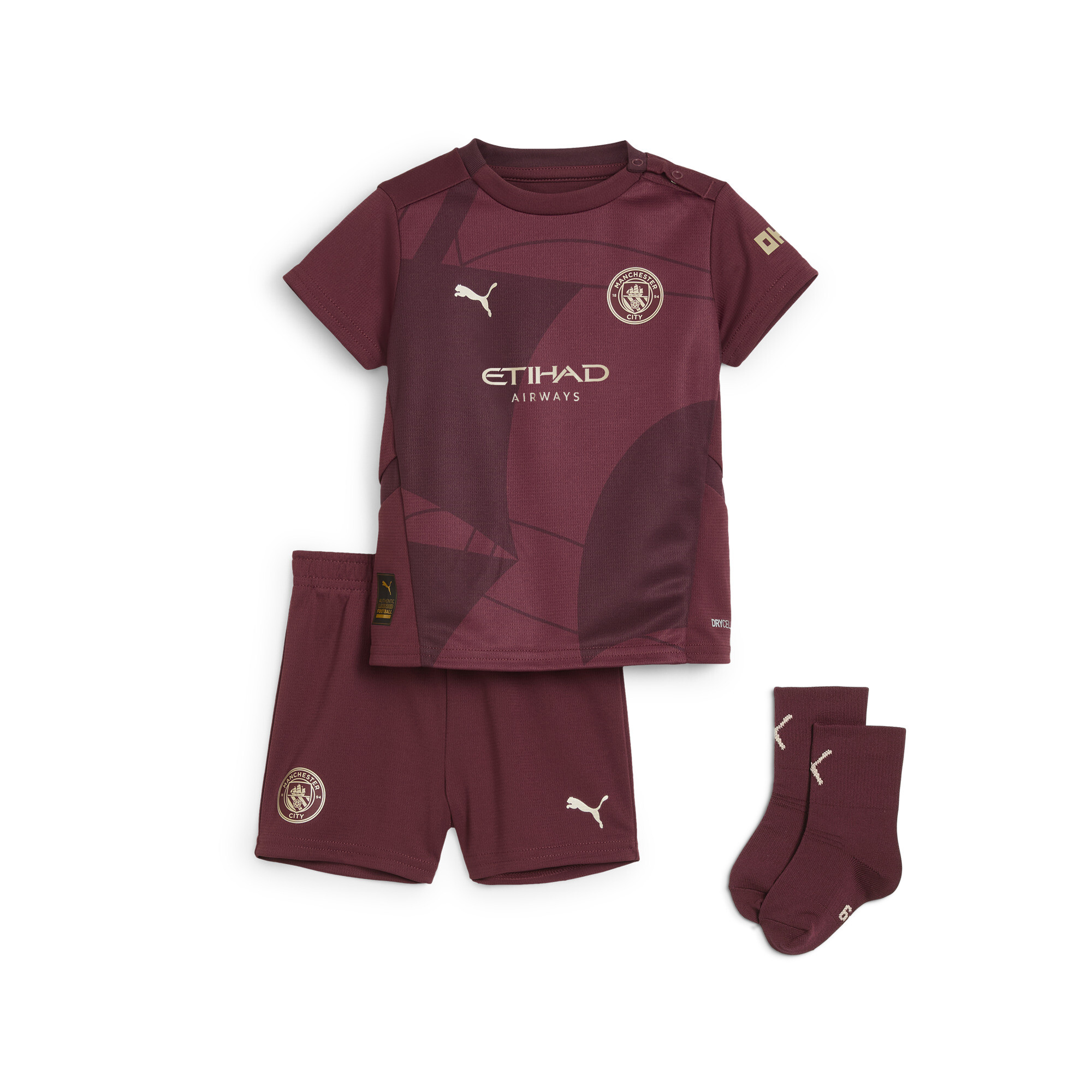 Puma Manchester City 24/25 Ausweichtrikot Minikit Babys Für Für Kinder | Dark Jasper | Größe: 1-2Y