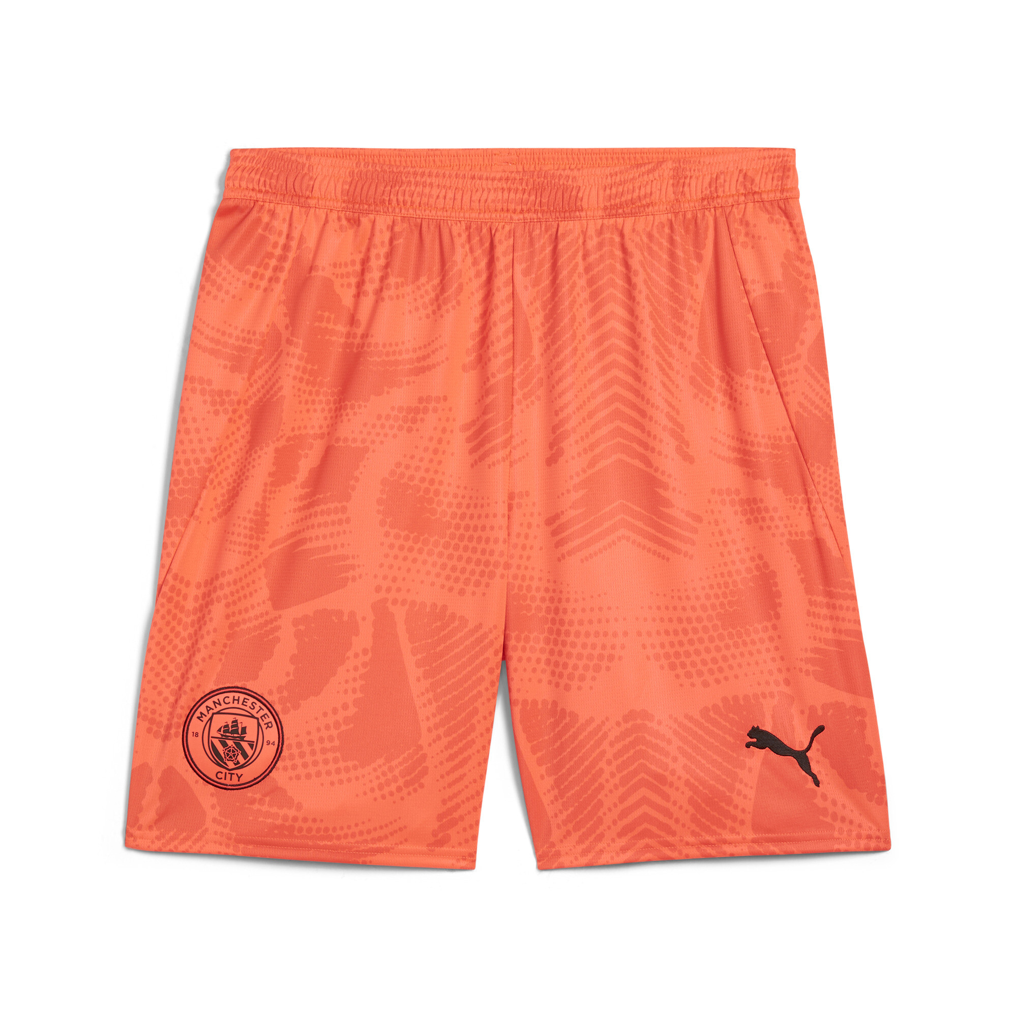 Men's Puma Manchester City 24/25 Goalkeeper Shorts, Orange, Size L, Sport