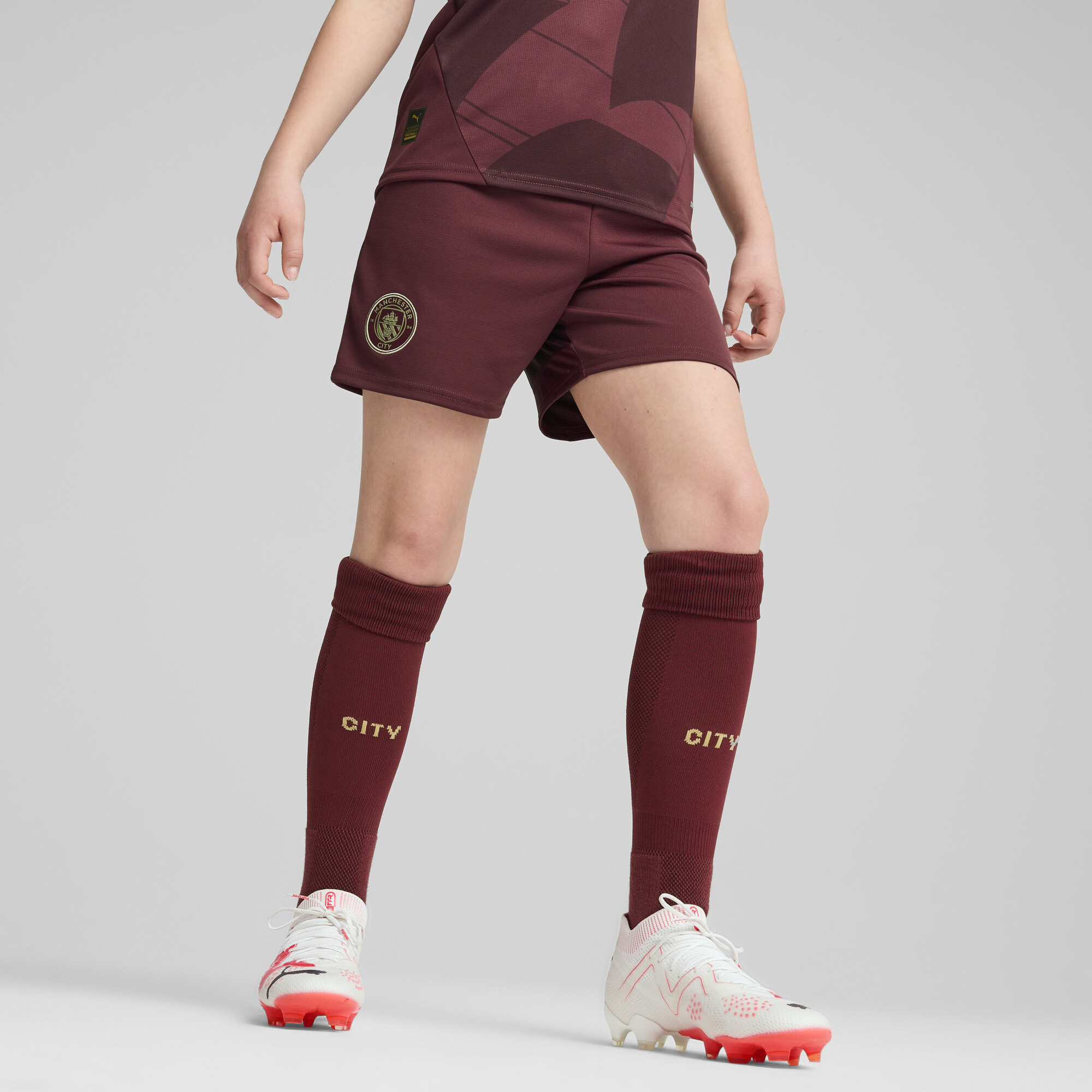 Puma Manchester City 24/25 Shorts Teenager Für Für Kinder | Dark Jasper | Größe: 15-16Y