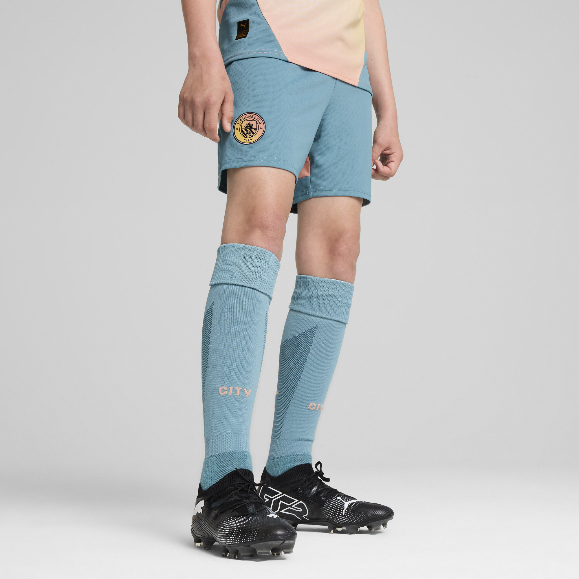 Puma Manchester City 24/25 Shorts Teenager Für Für Kinder | Bold Blue/Poppy Pink | Größe: 5-6Y