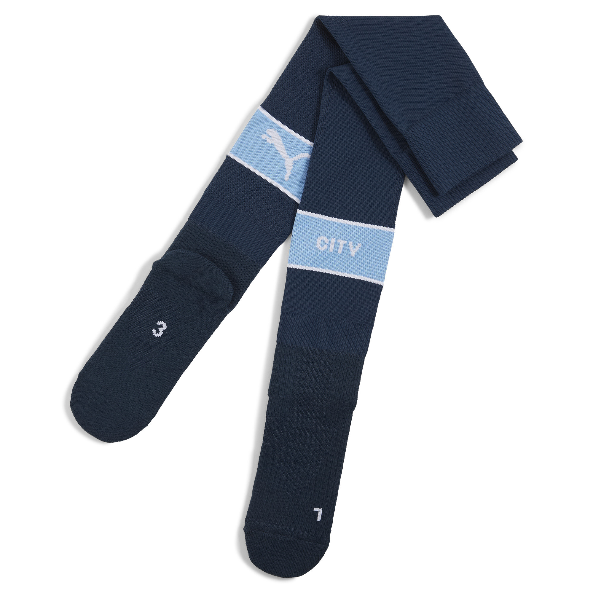 Puma Manchester City Socken mit Grafik Herren | Mit Color Blocking | Marine Blue/Light Blue | Größe: 47-49