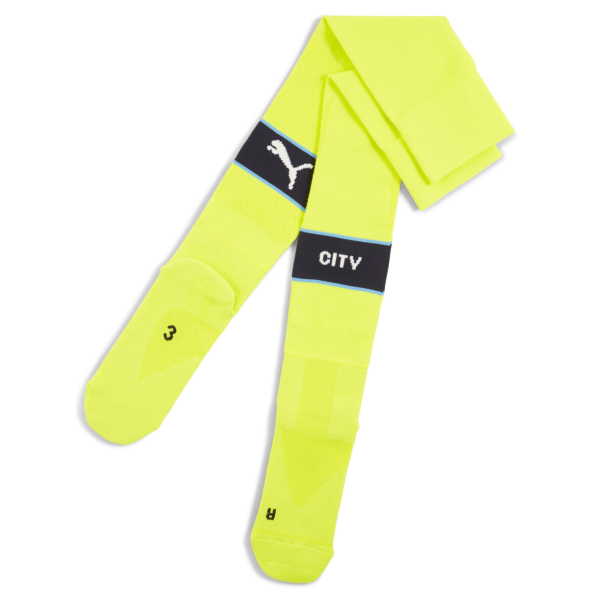 Puma Manchester City Socken mit Grafik Herren | Mit Color Blocking | Yellow Glow | Größe: 35-38