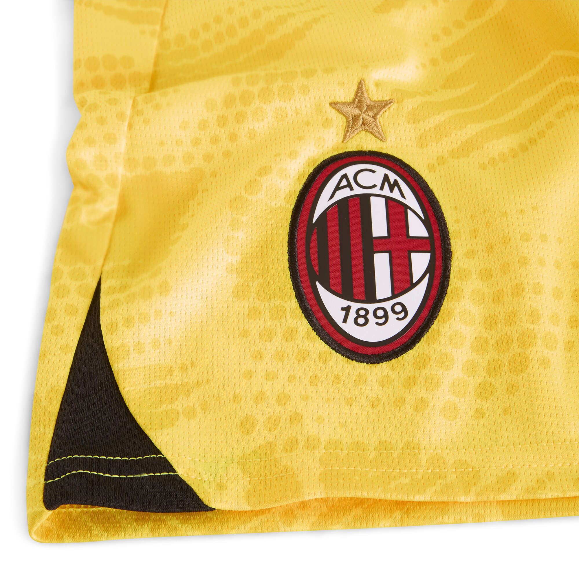 Men's Puma AC Milan 24/25 Goalkeeper Shorts, Yellow, Size M, Clothing