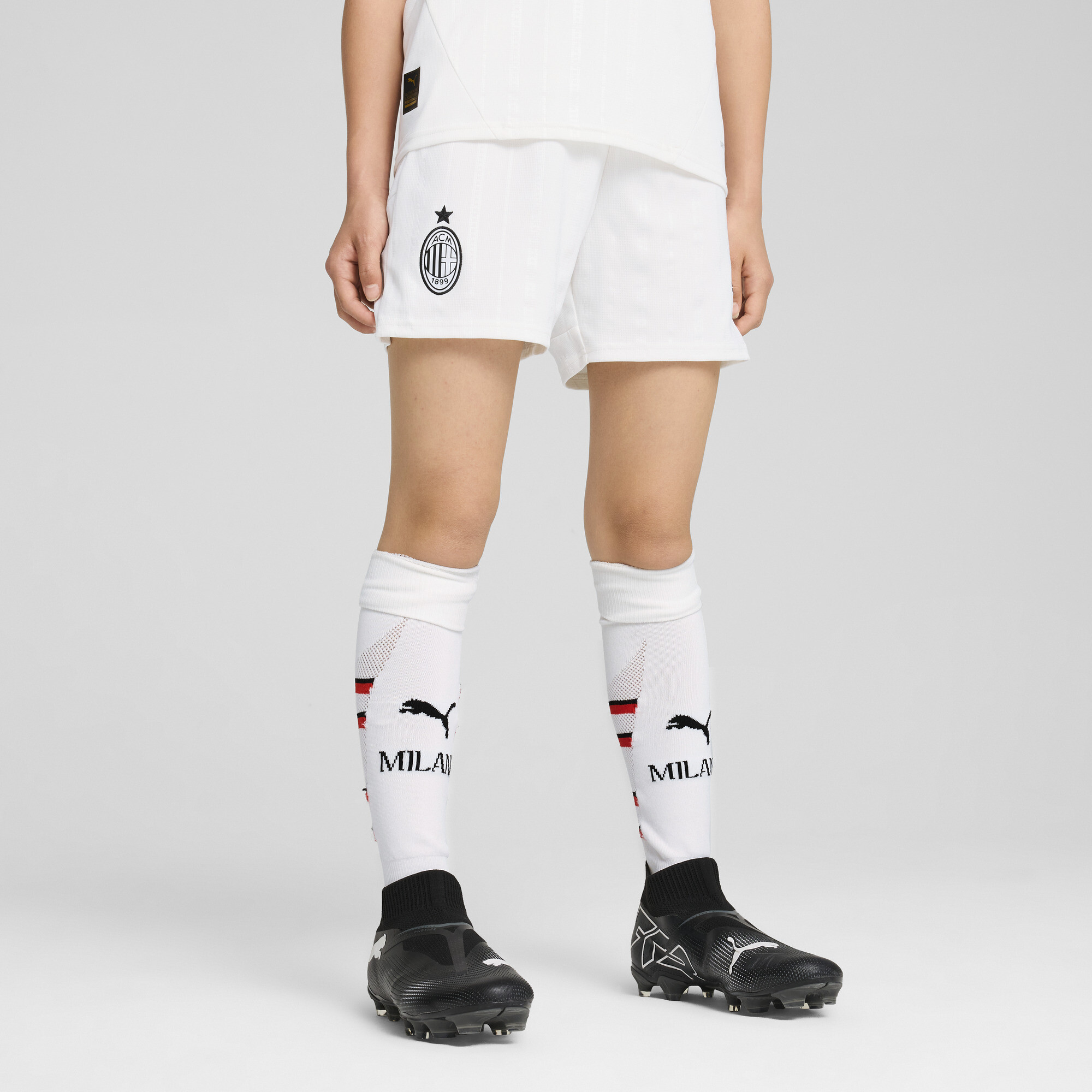 Puma AC Milan 24/25 Shorts Youth, White, Size 13-14Y, Clothing