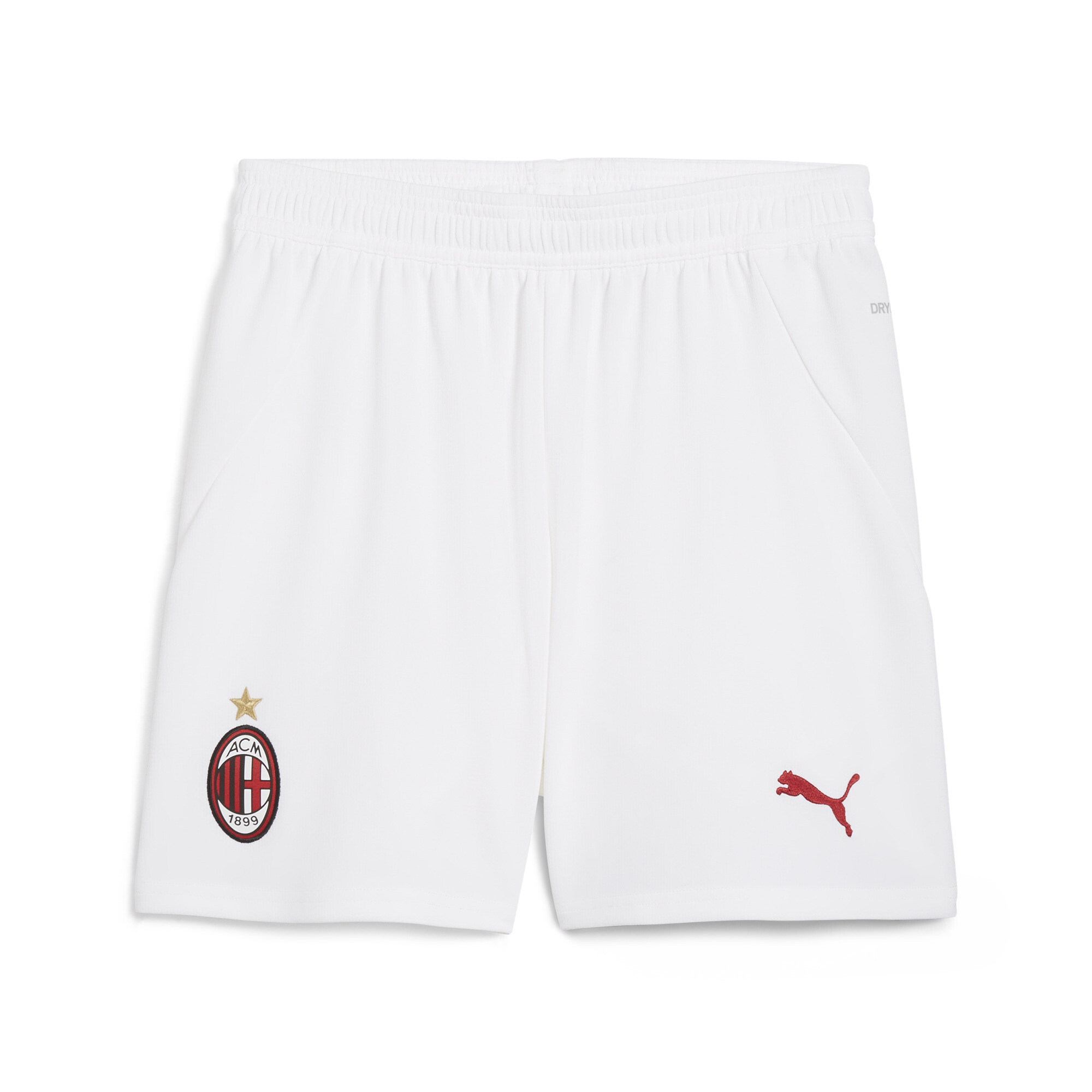 PUMA AC Milan 24/25 Shorts In White, Size 7-8 Youth, Polyester