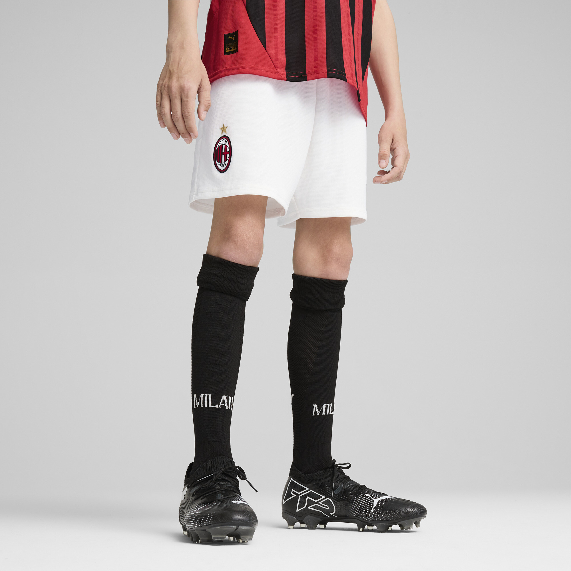 Puma AC Milan 24/25 Shorts Teenager Für Für Kinder | White/Red | Größe: 13-14Y