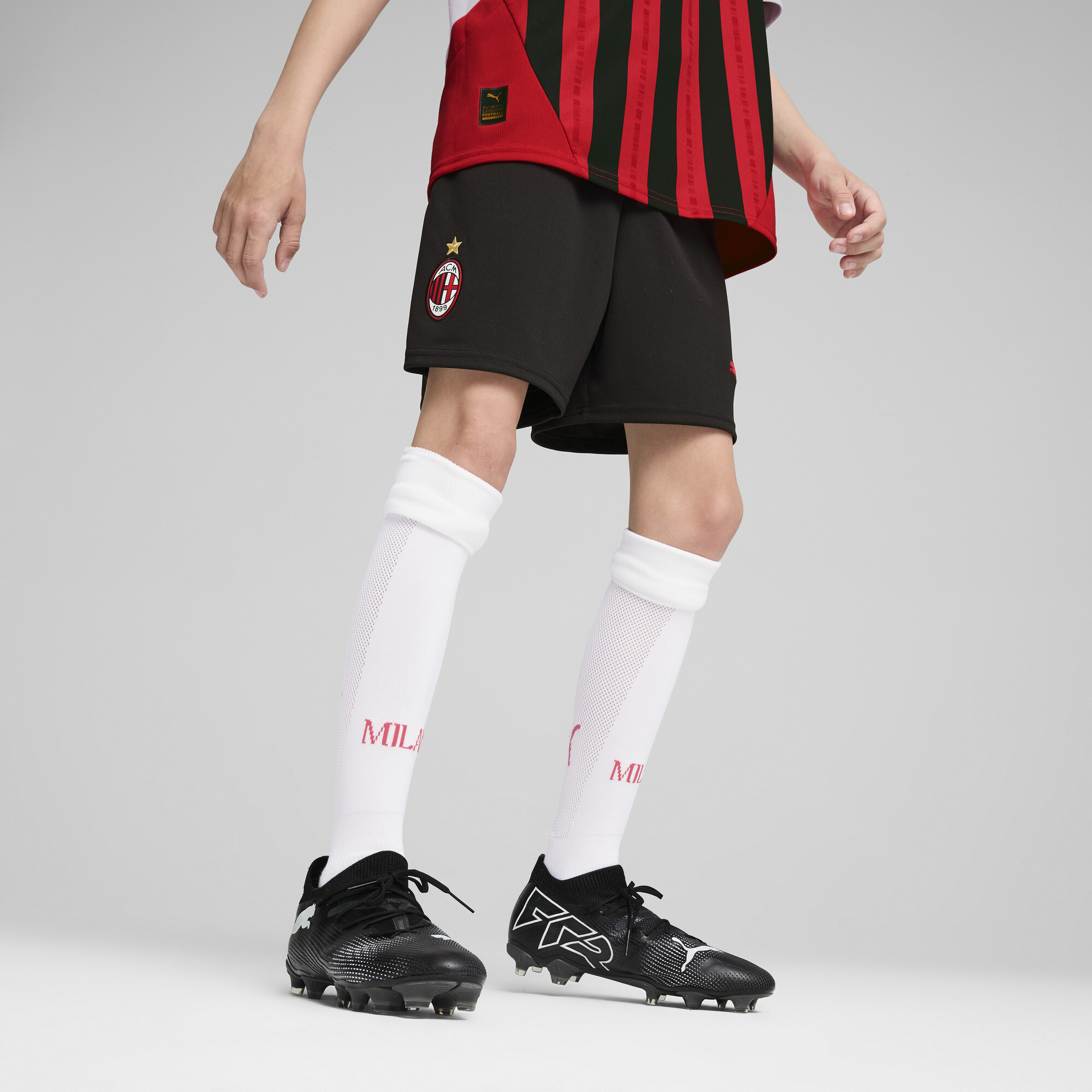 Puma AC Milan 24/25 Shorts Youth, Black, Size 13-14Y, Clothing