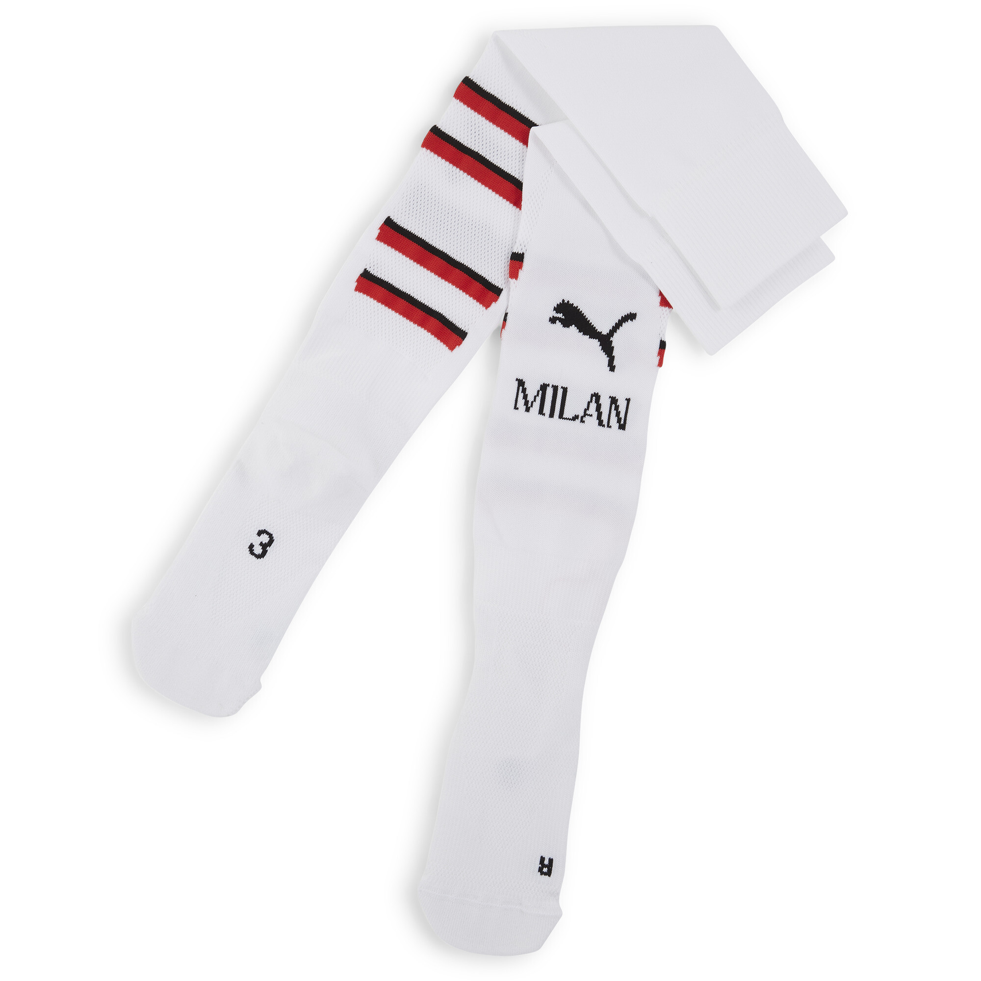 PUMA AC Milan grafische sokken, Wit/Rood