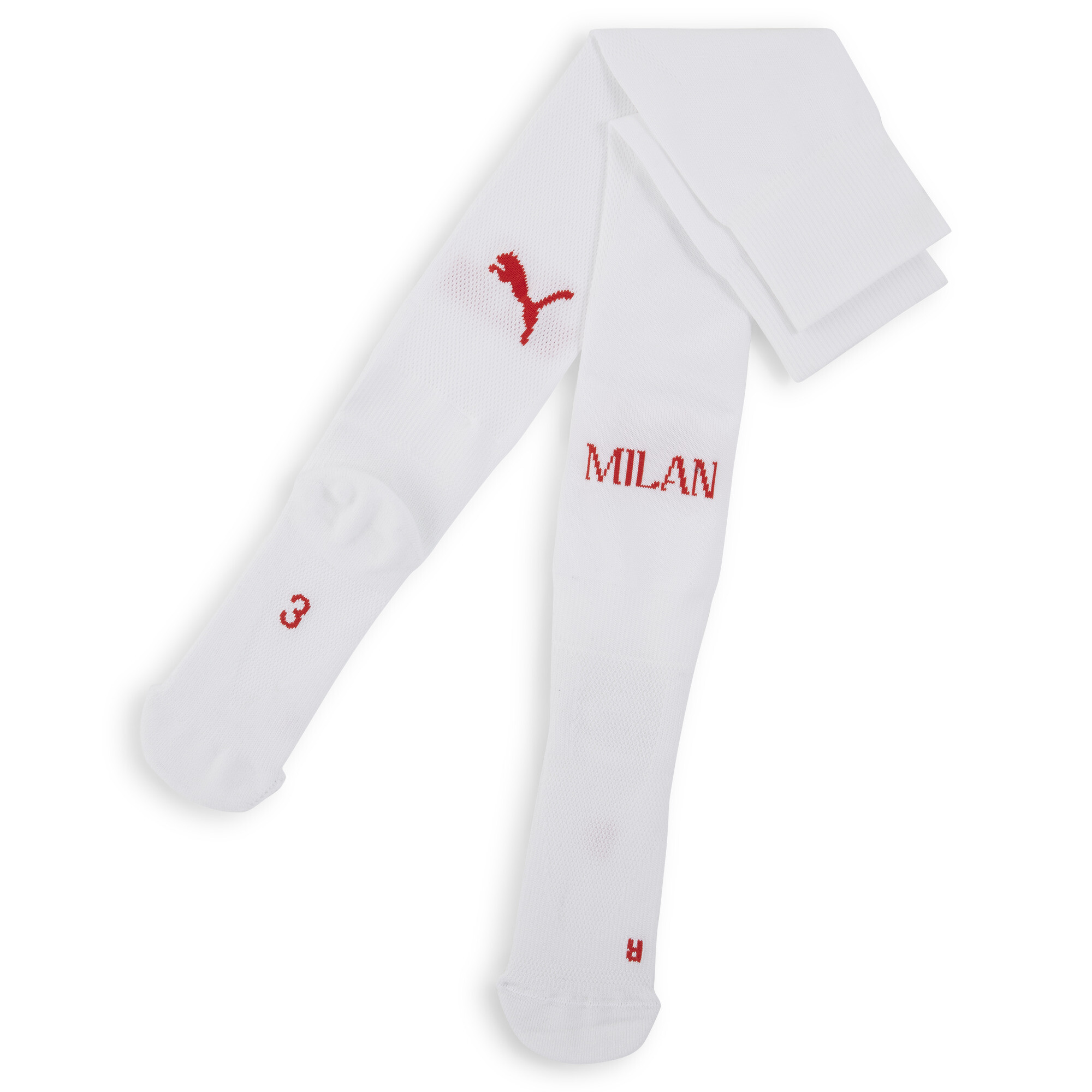 Puma AC Mailand Einfarbige Socken Herren | White/Red | Größe: 35-38