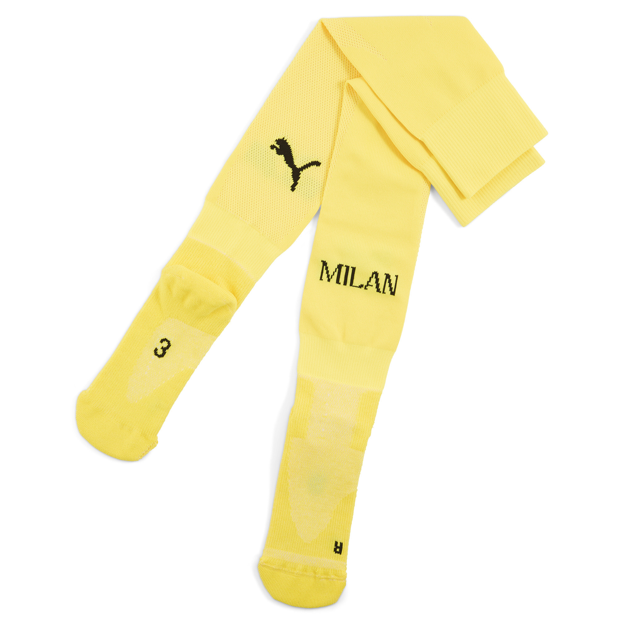 Men's Puma AC Milan Plain Socks, Yellow, Size 43-46, Clothing