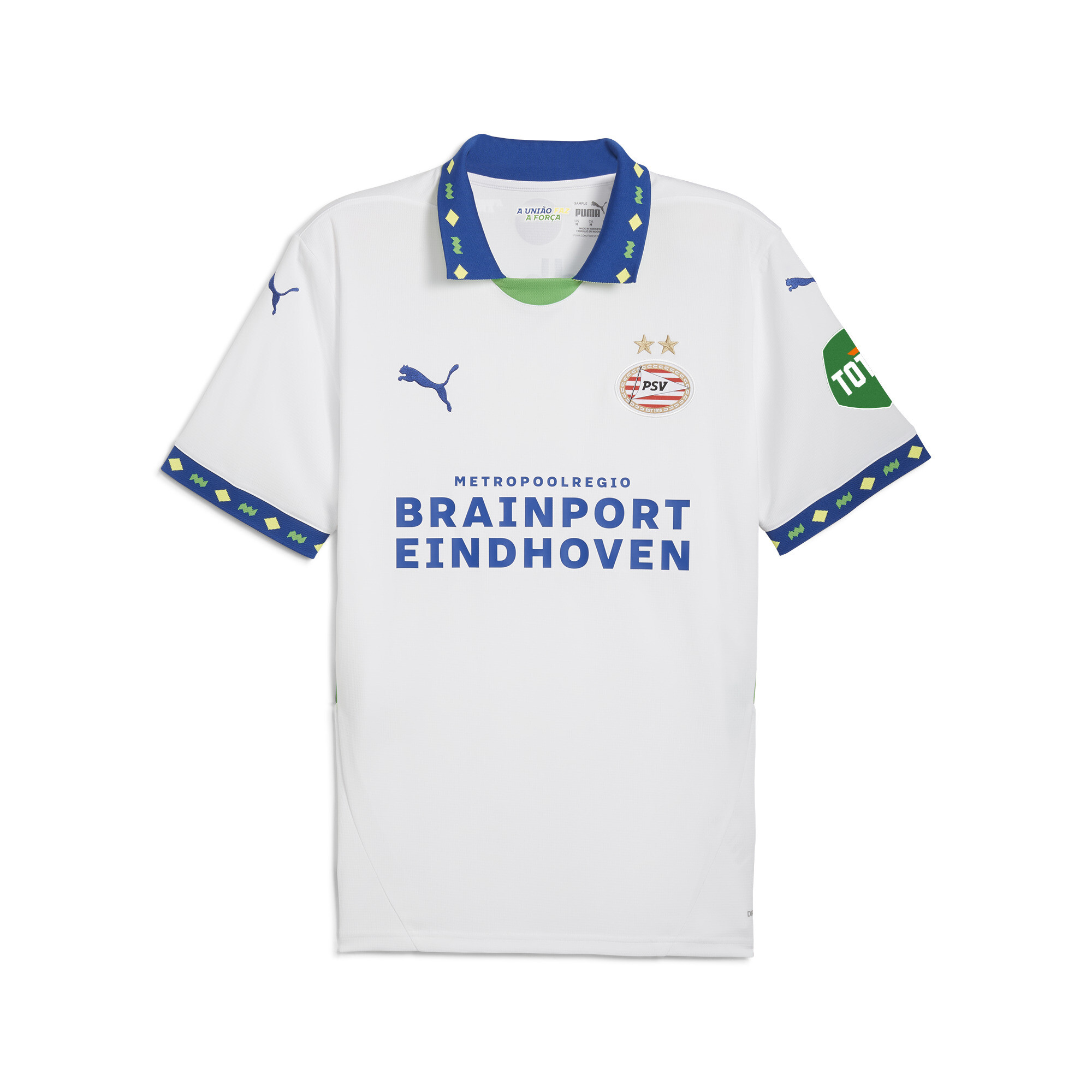 Puma PSV Eindhoven 24/25 Ausweichtrikot Herren | Mit Print | White/Cobalt Glaze | Größe: XL