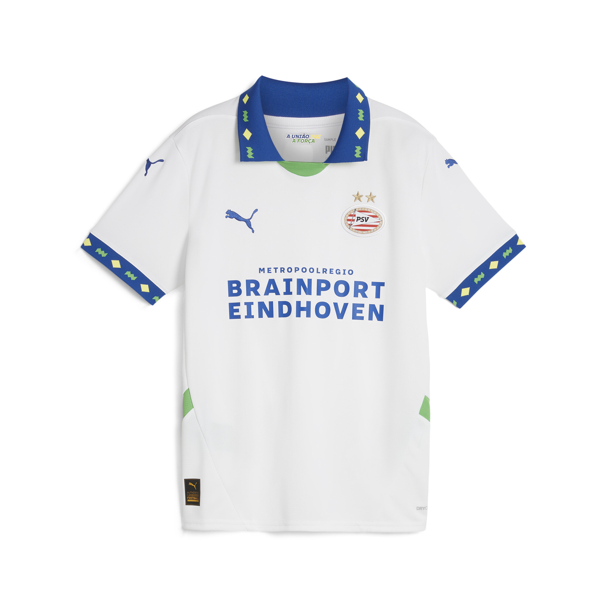 Puma PSV Eindhoven 24/25 Ausweichtrikot Teenager Für Für Kinder | Mit Print | White/Cobalt Glaze | Größe: 7-8Y