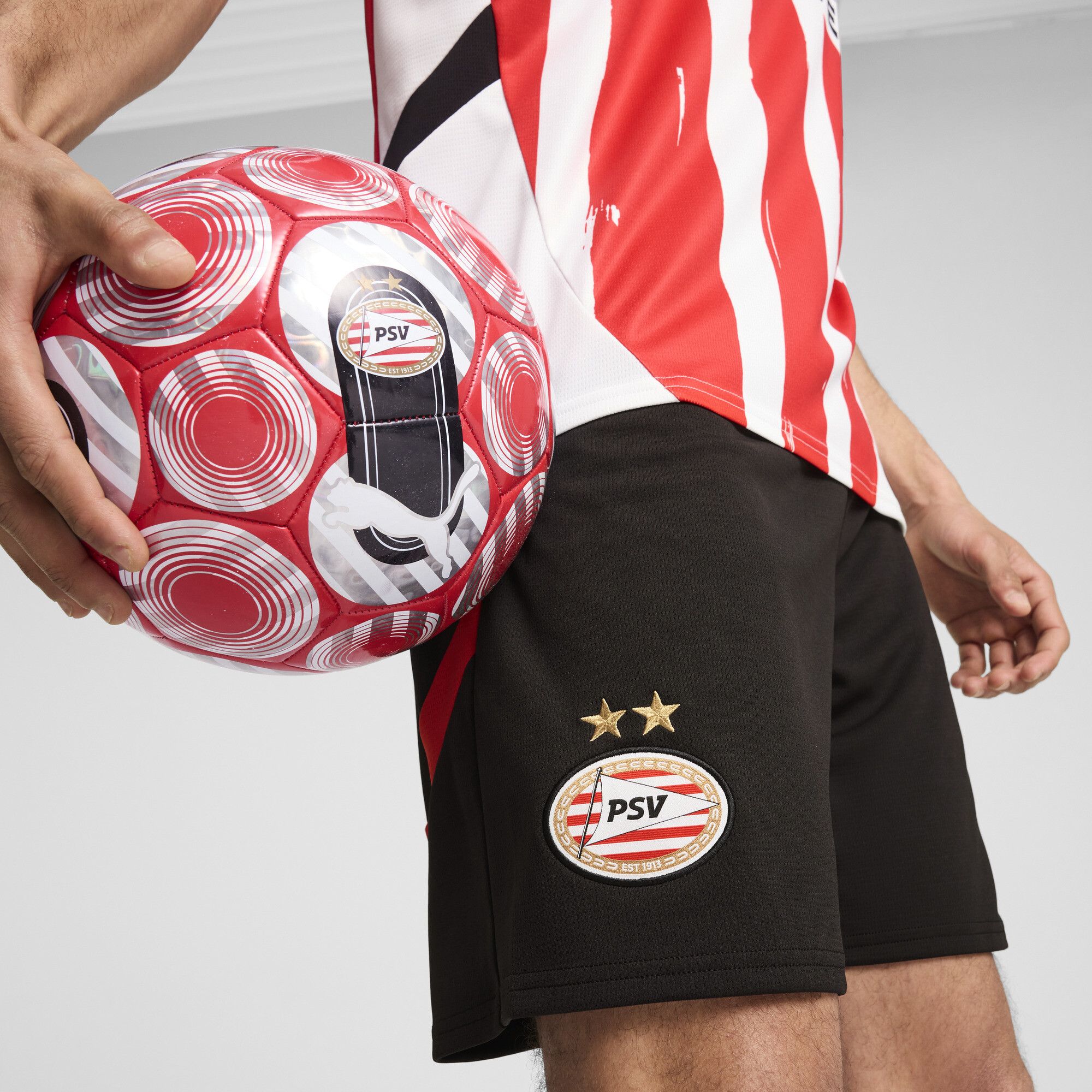 Men's Puma PSV Eindhoven Shorts, Black, Size XL, Sport