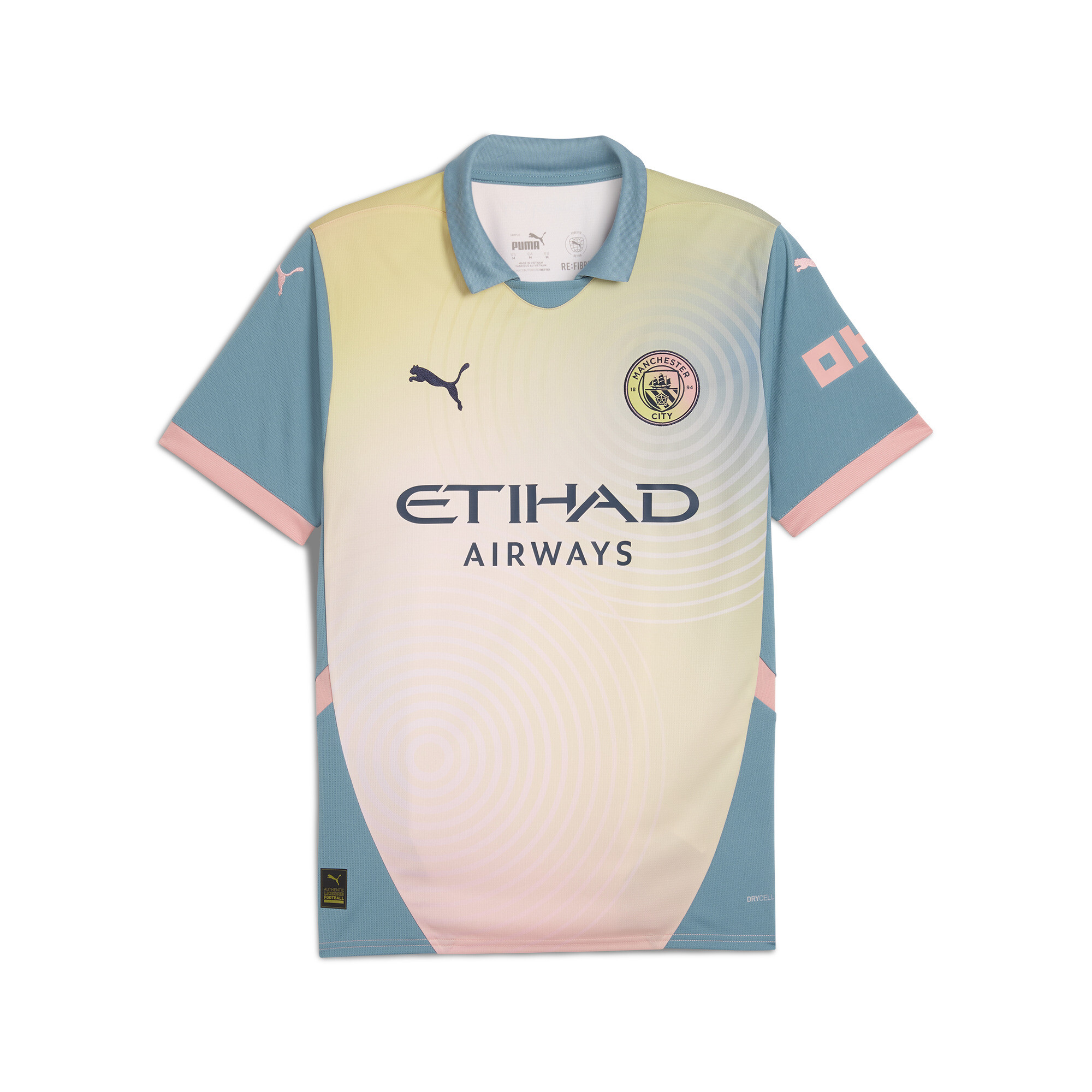 Men's Puma Manchester City 24/25 Fourth Jersey, Pink, Size XXL, Clothing