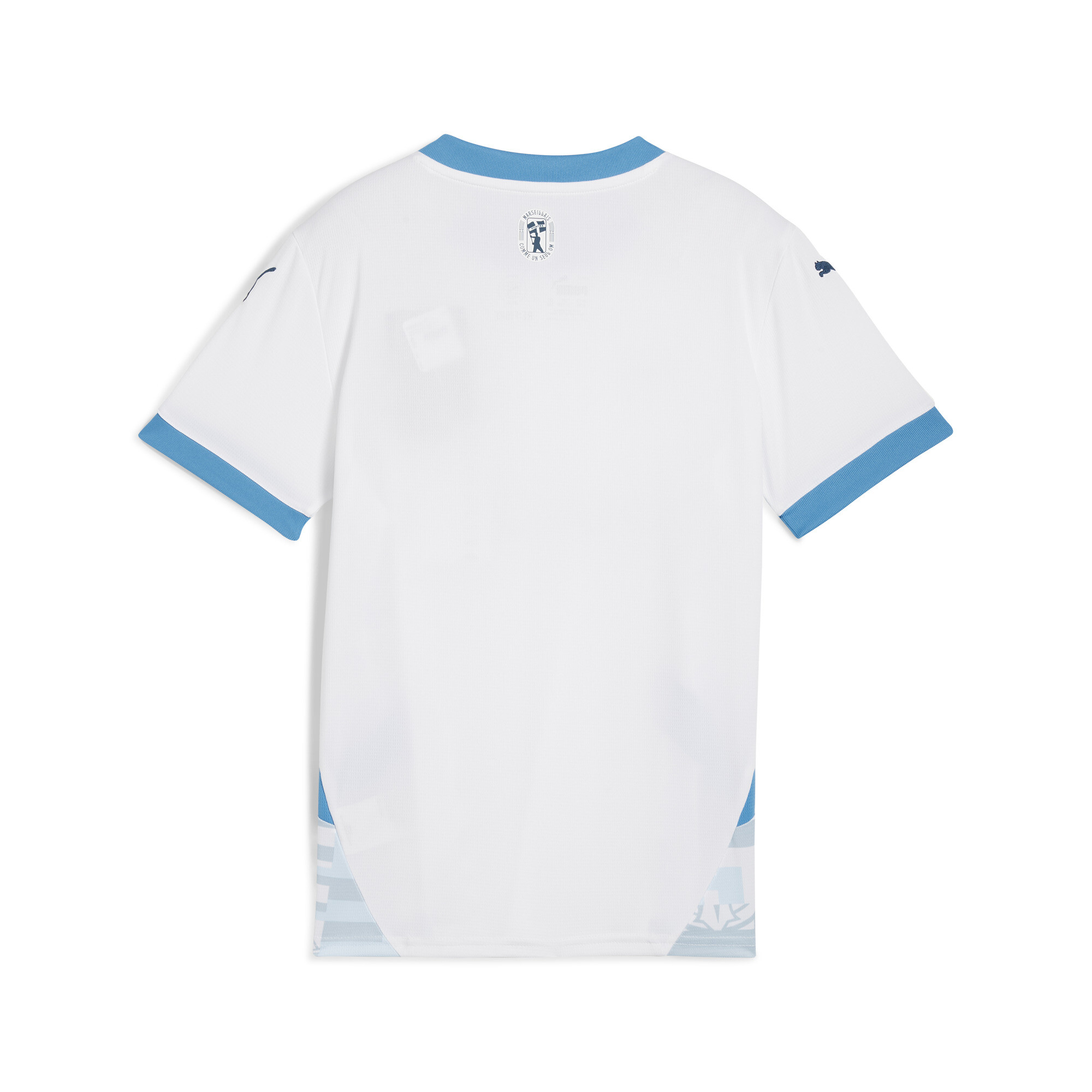 Puma Olympique De Marseille 24/25 Home Jersey Youth, White, Size 7-8Y, Clothing