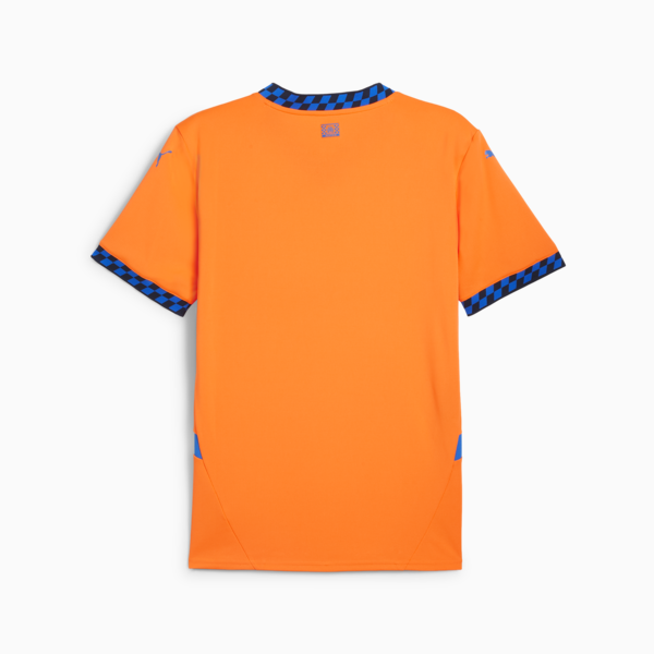 Olympique de Marseille 24/25 Third Jersey Men, Fluro Orange Pes-Cayenne Pepper-Racing Blue, large-MEX