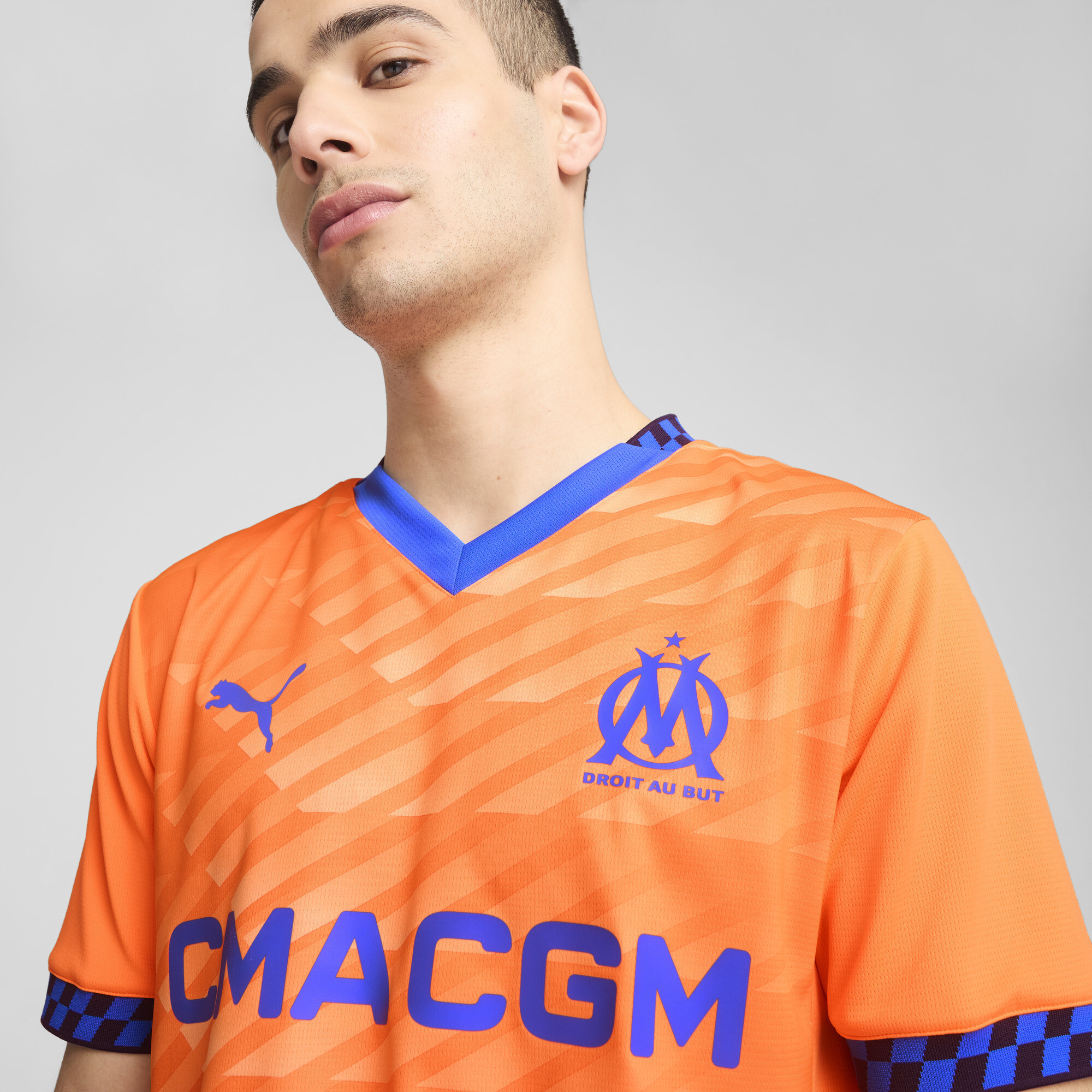 Men's PUMA Olympique De Marseille 24/25 Third Jersey Men In Orange, Size Small, Polyester