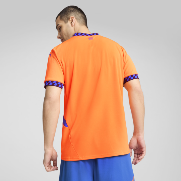 Olympique de Marseille 24/25 Third Jersey Men, Fluro Orange Pes-Cayenne Pepper-Racing Blue, large-MEX