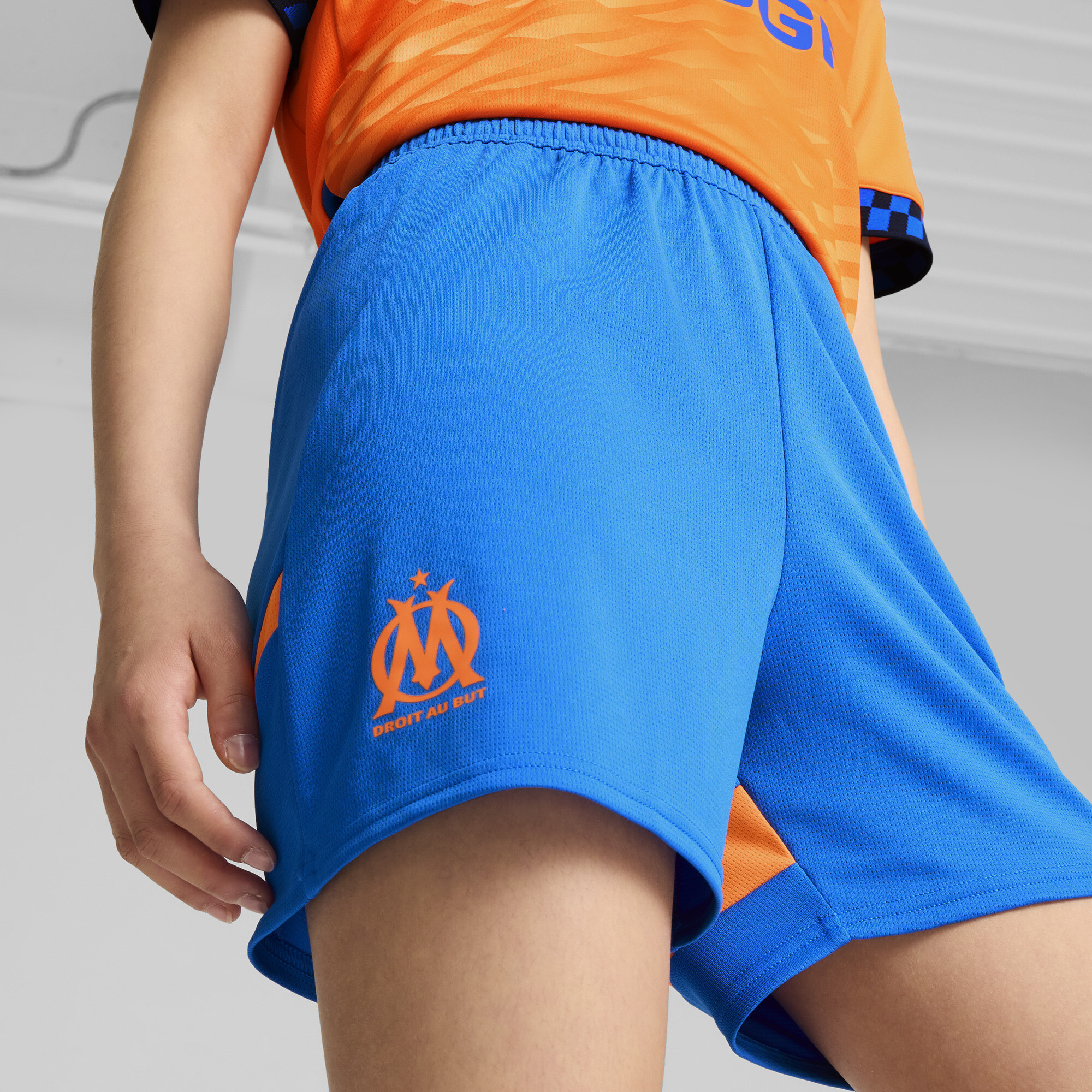 Puma Olympique De Marseille 24/25 Shorts Youth, Blue, Size 13-14Y, Clothing