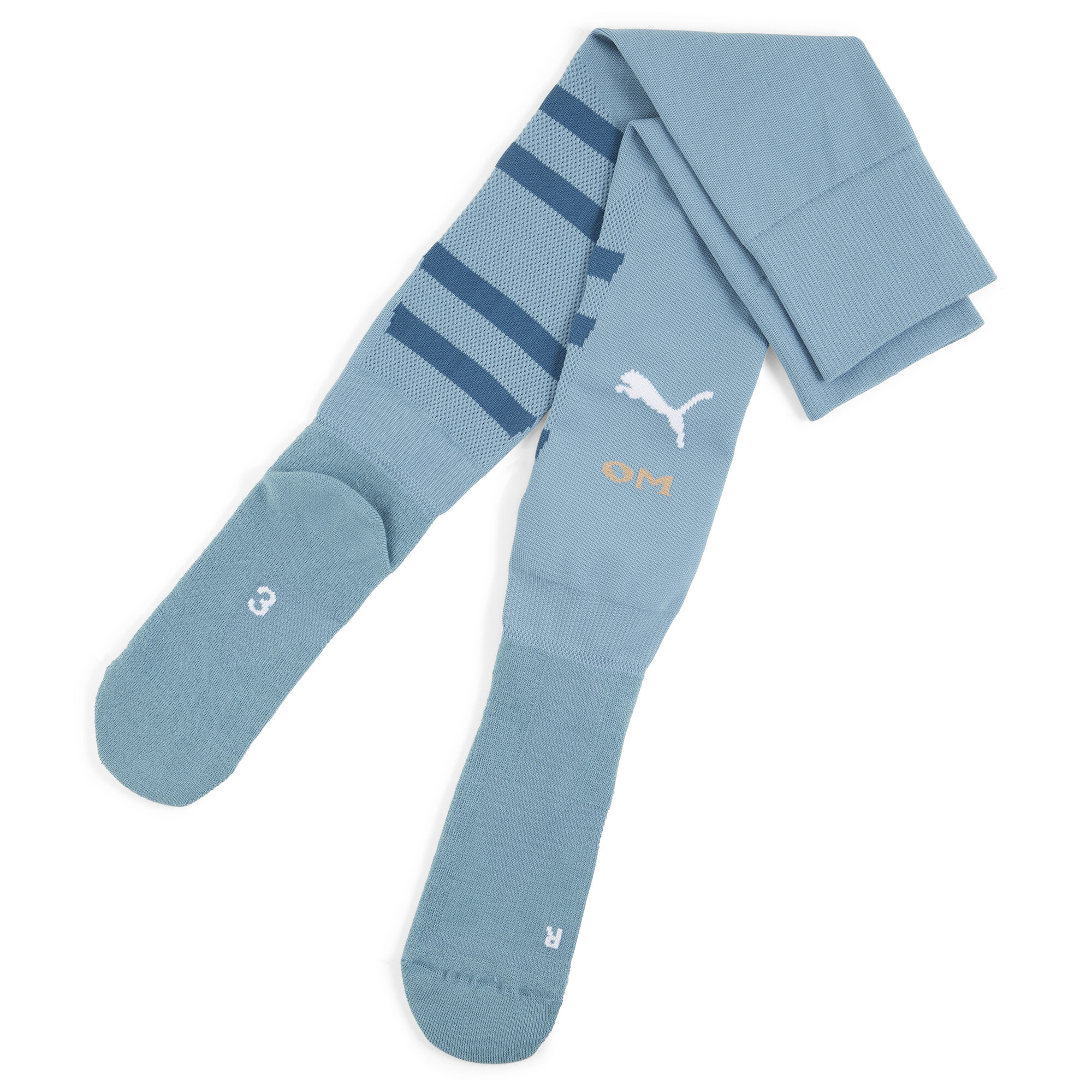 Puma Olympique de Marseille 24/25 Graphic Socken Herren | Mit Striped | Bold Blue/Ocean Tropic | Größe: 39-42