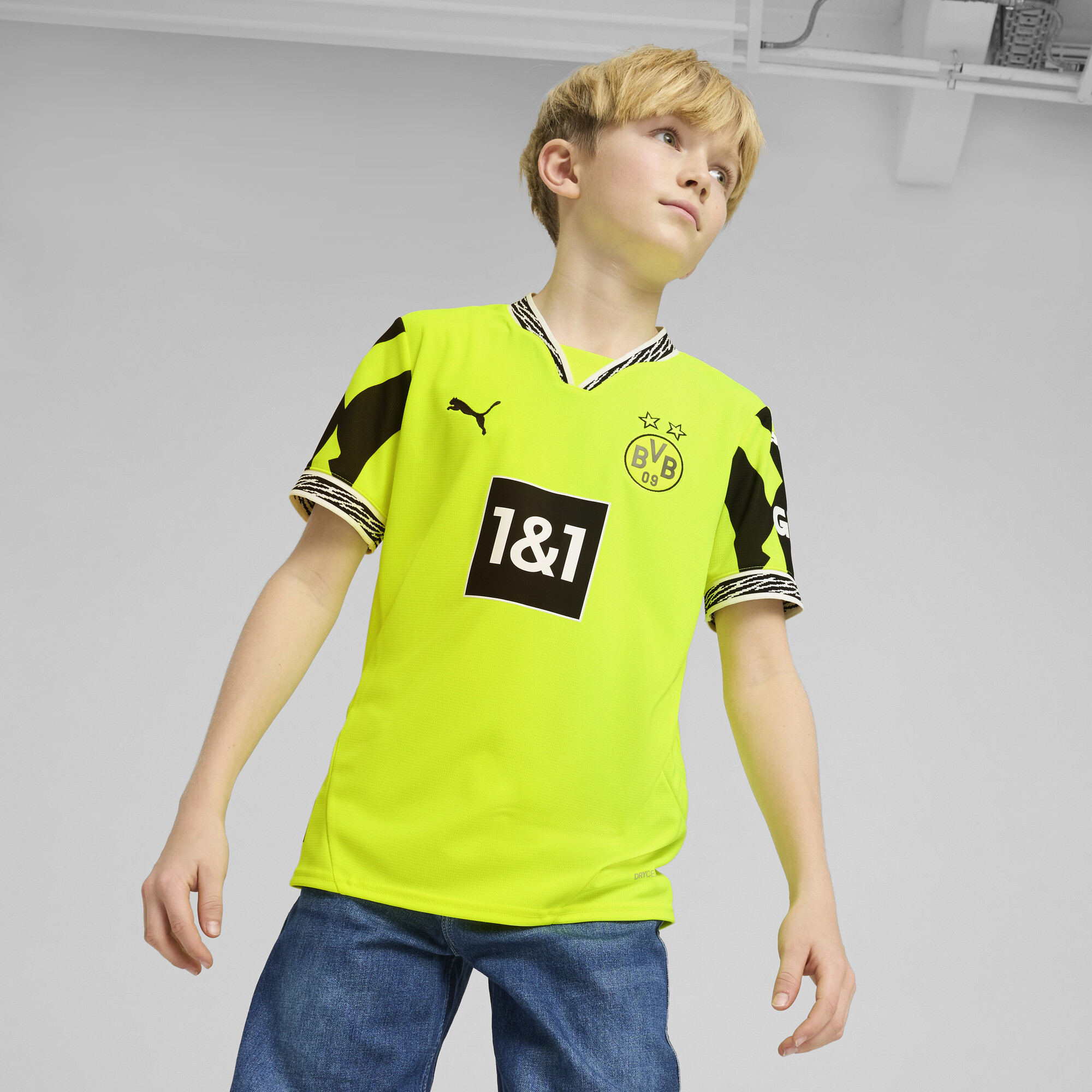 Puma Bvb Anniversary Jersey Jr In Yellow