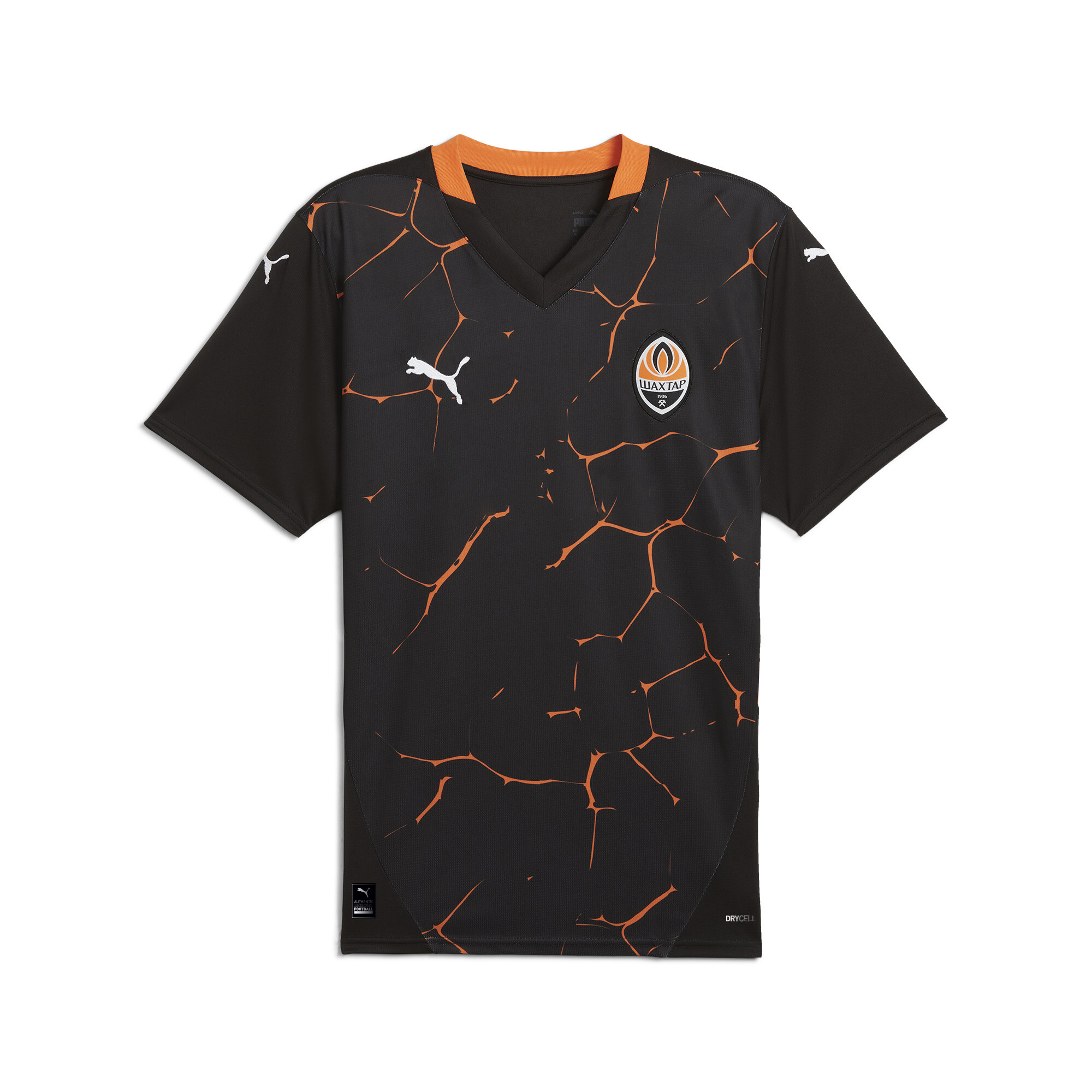 Puma FC Shakhtar Donetsk 24/25 Auswärtstrikot Herren | Mit Print | Black/Rickie Orange | Größe: M