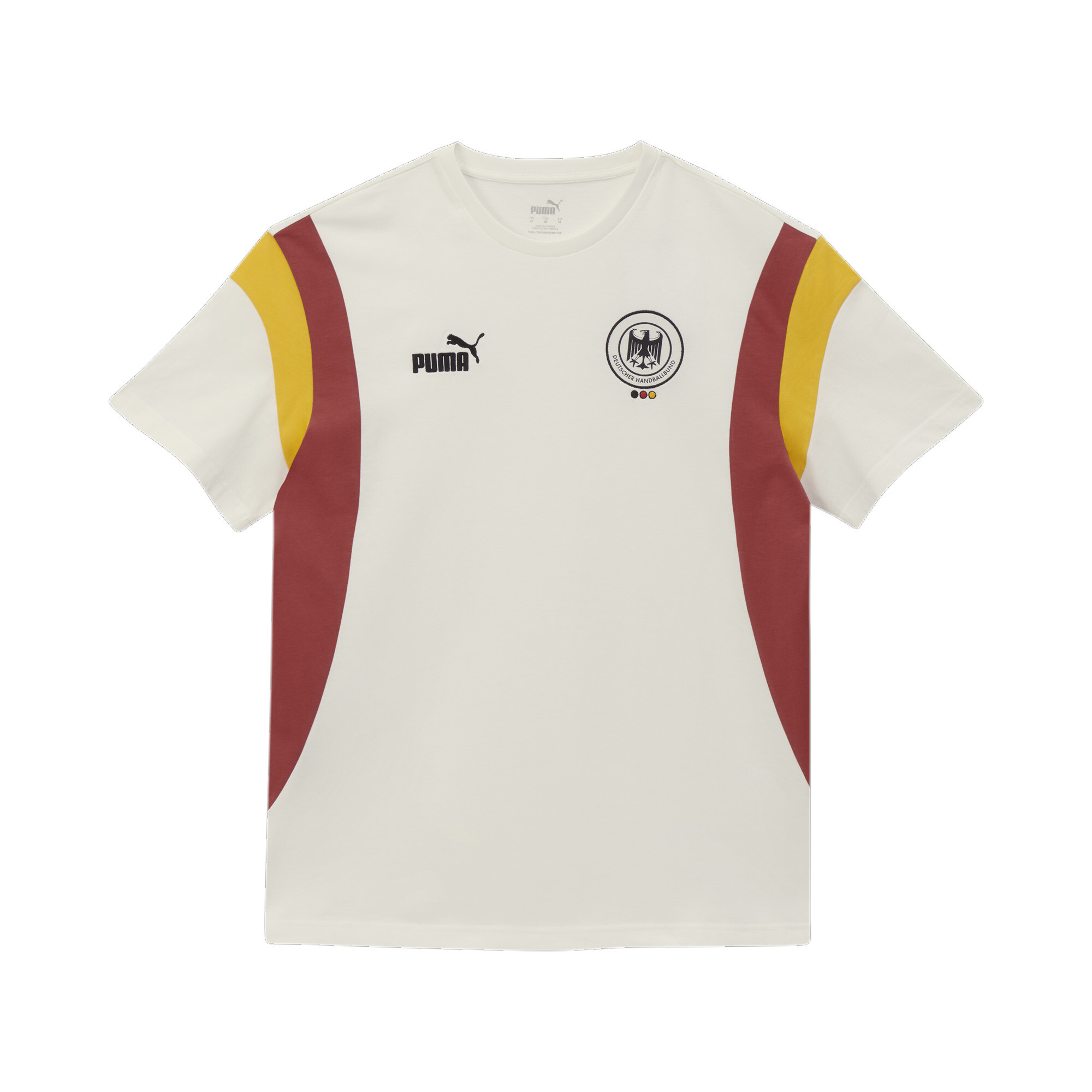 Men's Puma Deutscher Handball Bund Archive's T-Shirt, White, Size XXL, German