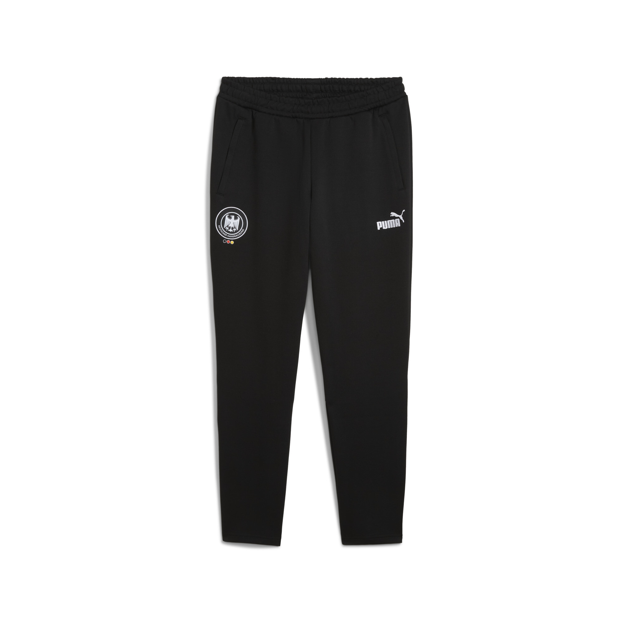 Puma Deutscher Handballbund Archive Trainingshose Herren | Mit Color Blocking | Black/White | Größe: M
