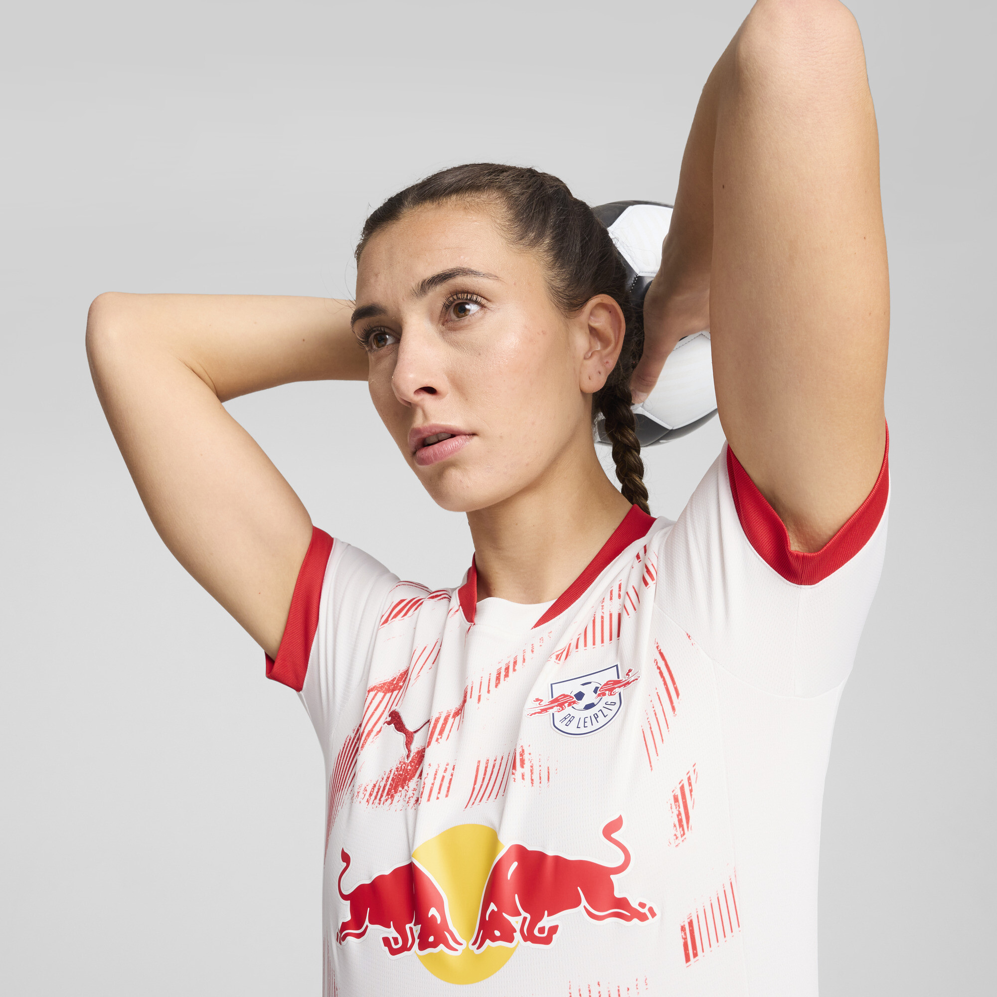 Women's Puma RB Leipzig 24/25 Home Jersey, White, Size M, Sport