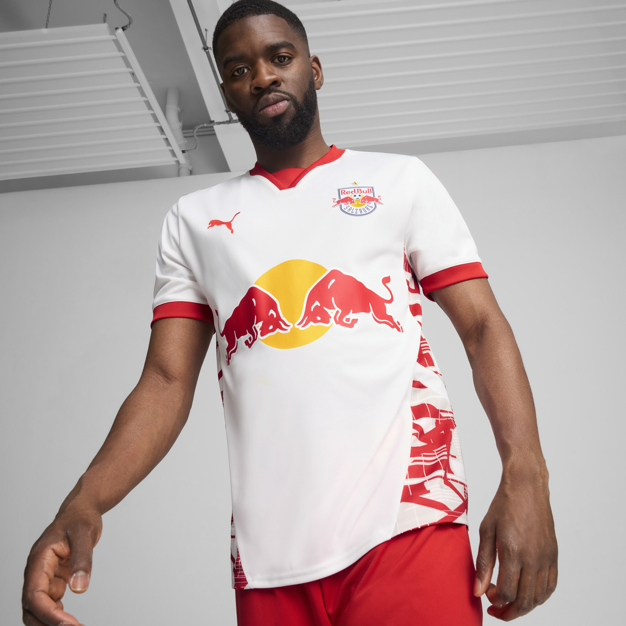 Men's Puma FC Red Bull Salzburg 24/25 Home Jersey, White, Size 3XL, Sport