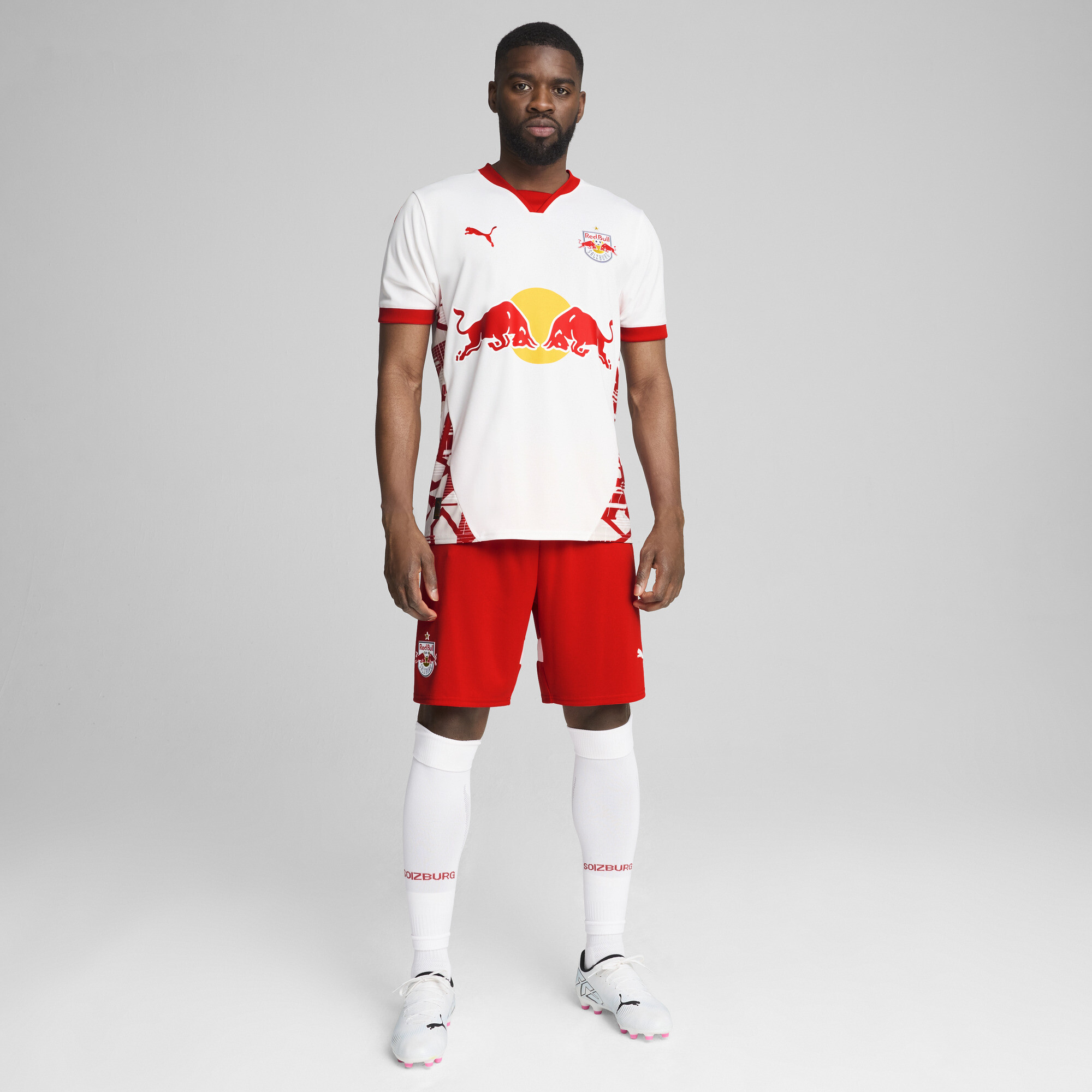 Men's Puma FC Red Bull Salzburg 24/25 Home Jersey, White, Size 3XL, Sport