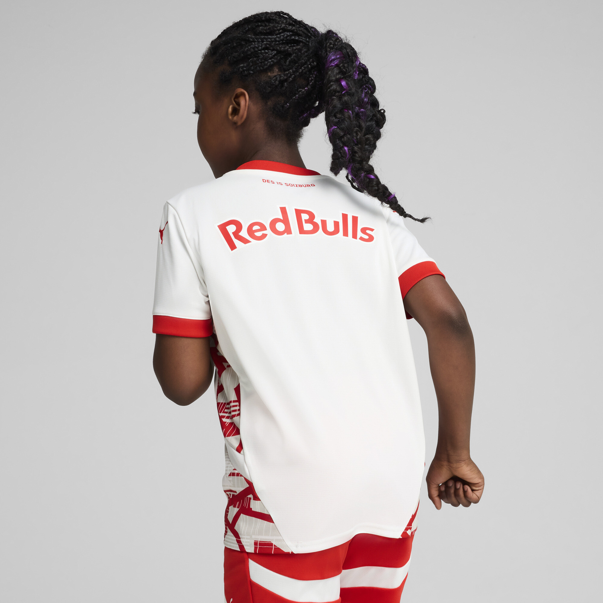 Puma FC Red Bull Salzburg 24/25 Home Jersey Youth, White, Size 7-8Y, Clothing