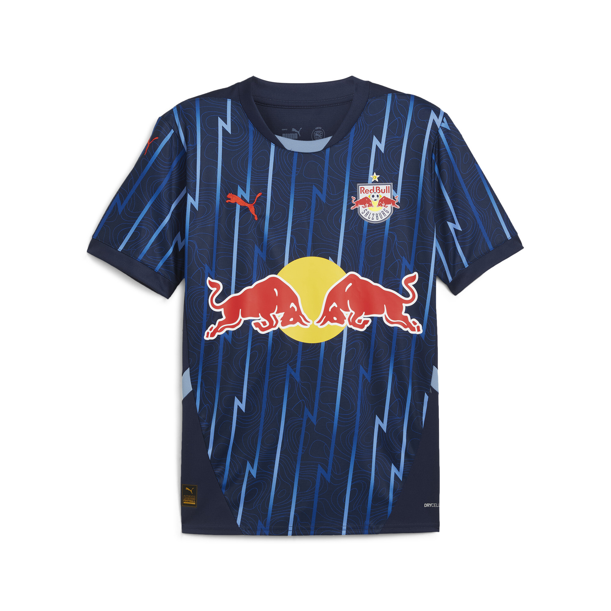 Puma FC Red Bull Salzburg 24/25 Auswärtstrikot Herren | Mit Print | Club Navy/Red | Größe: M