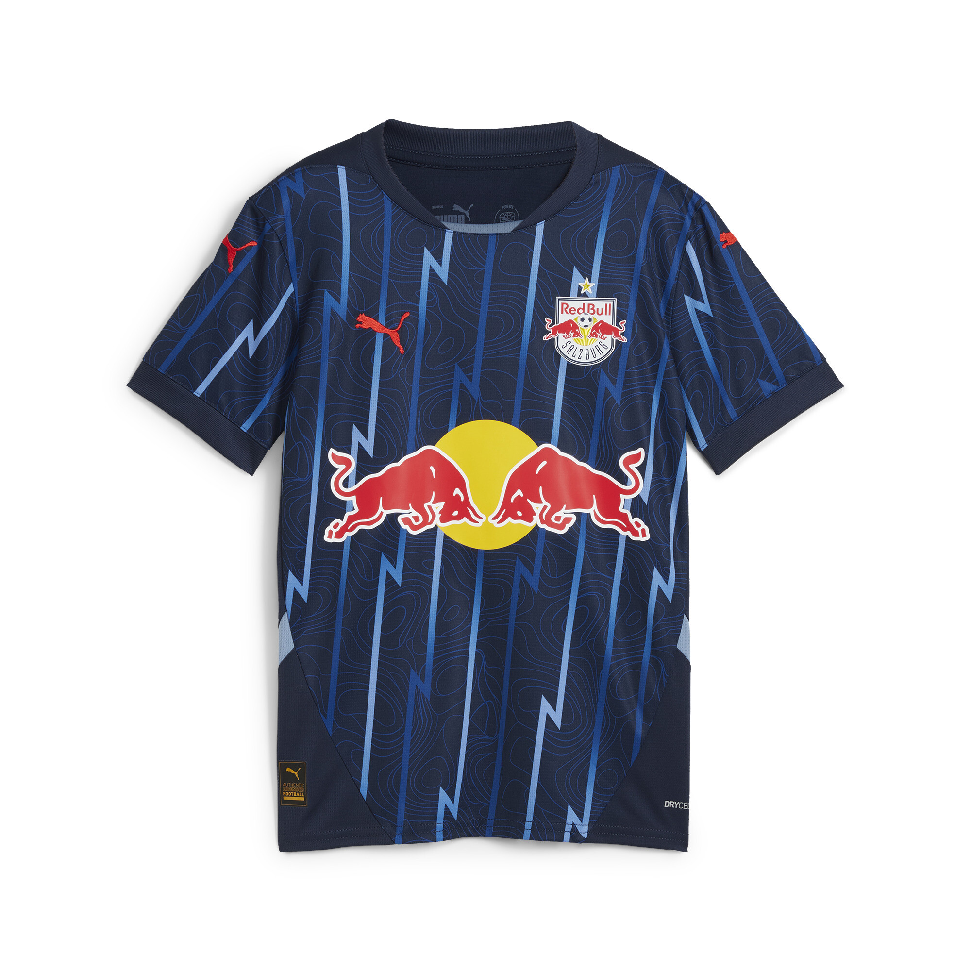 Puma FC Red Bull Salzburg 24/25 Auswärtstrikot Teenager Für Für Kinder | Mit Print | Club Navy/Red | Größe: 15-16Y