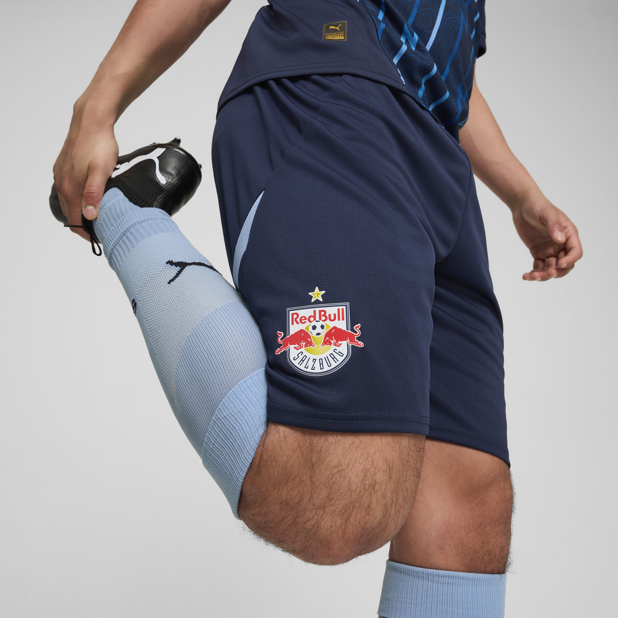 Men's Puma FC Red Bull Salzburg 24/25 Shorts, Blue, Size XS, Sport