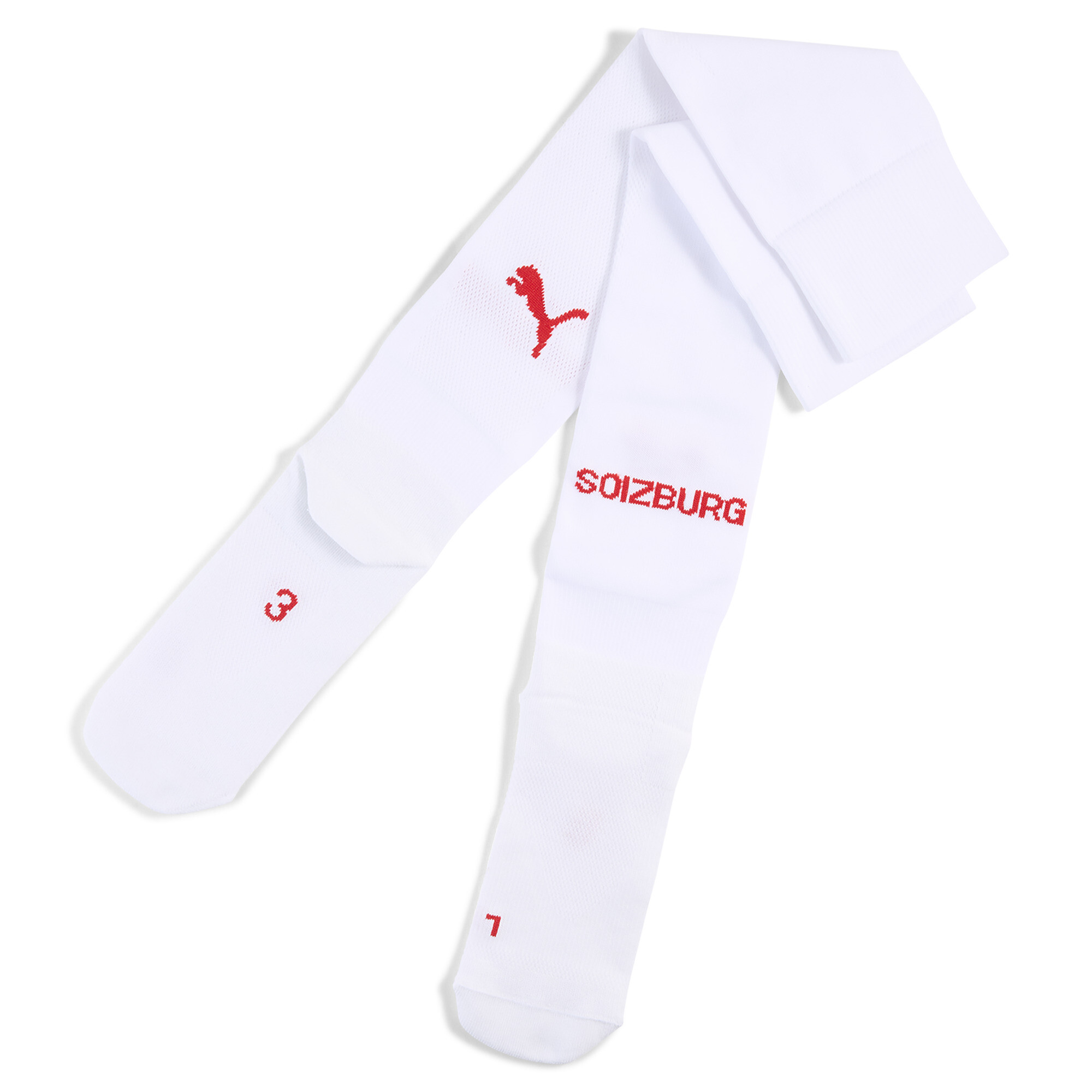 Puma FC Red Bull Salzburg 24/25 Einfarbige Socken Herren | Mit Plain | White/Red | Größe: 39-42