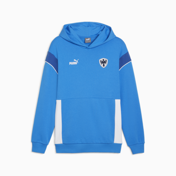 C.F. Monterrey Men's Football ftblARCHIVE Hoodie, Ignite Blue-PUMA White, large-MEX