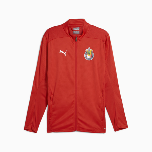 Chamarra de entrenamiento Chivas para hombre, PUMA Red-PUMA Silver, large-MEX