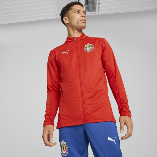 Chamarra de entrenamiento Chivas para hombre, PUMA Red-PUMA Silver, large-MEX