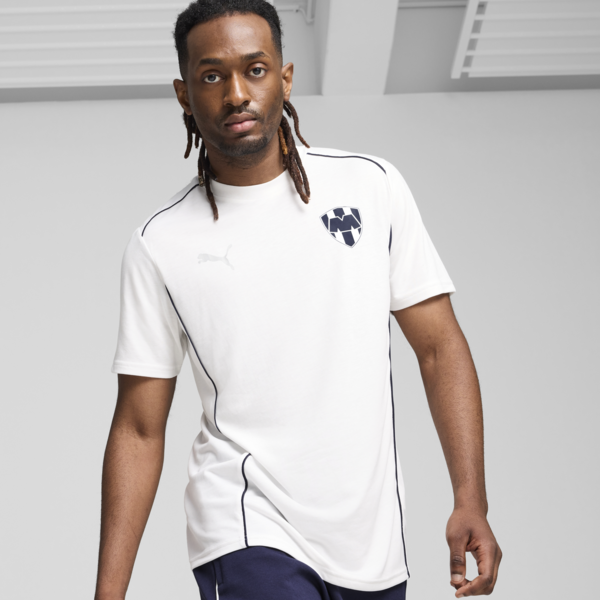 C.F. Monterrey Casuals Tee Men, PUMA White-PUMA Silver, large-MEX