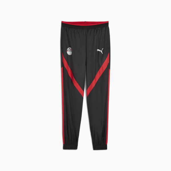 Egypt Pre-match Woven Pants Men, PUMA Black-PUMA Red, large-ZAF