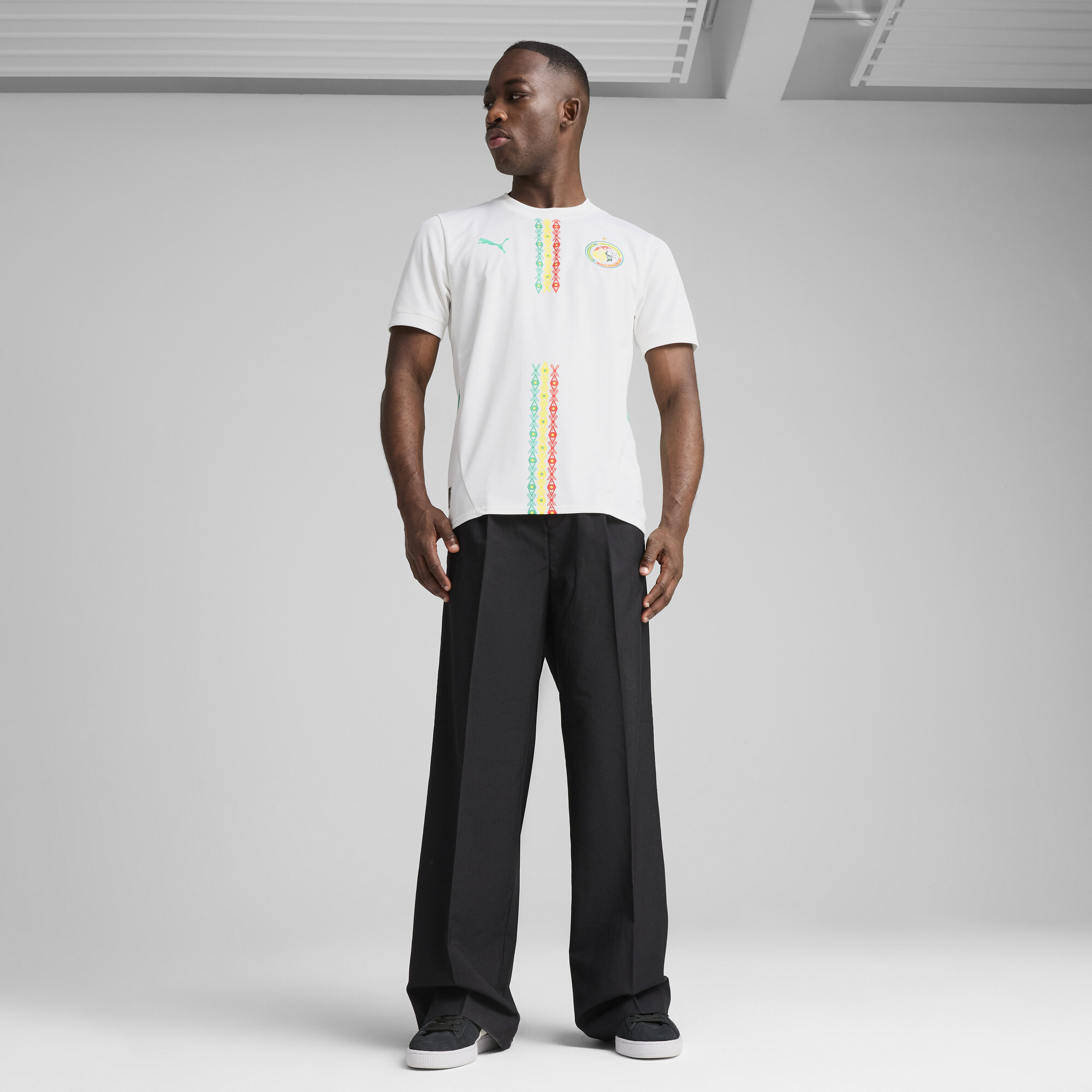 PUMA Senegal 2025 thuisshirt voor Heren, Groen/Wit, Maat XL thumbnail 7