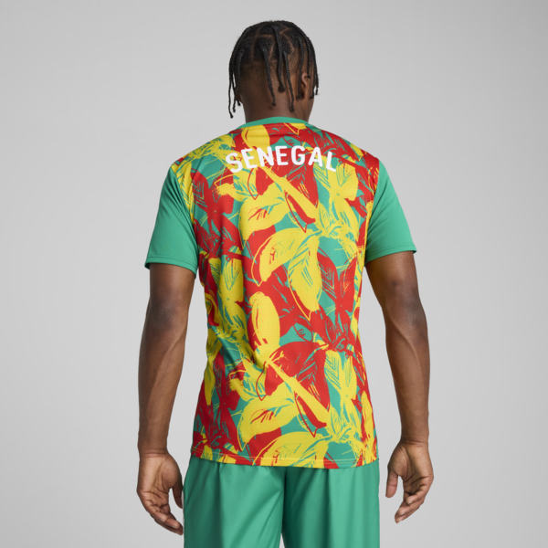 Senegal 2025 Pre-match Jersey Men, Sport Green-Faster Yellow-PUMA Red, large-ZAF