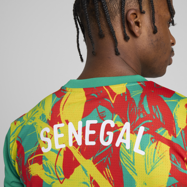 Senegal 2025 Pre-match Jersey Men, Sport Green-Faster Yellow-PUMA Red, large-ZAF