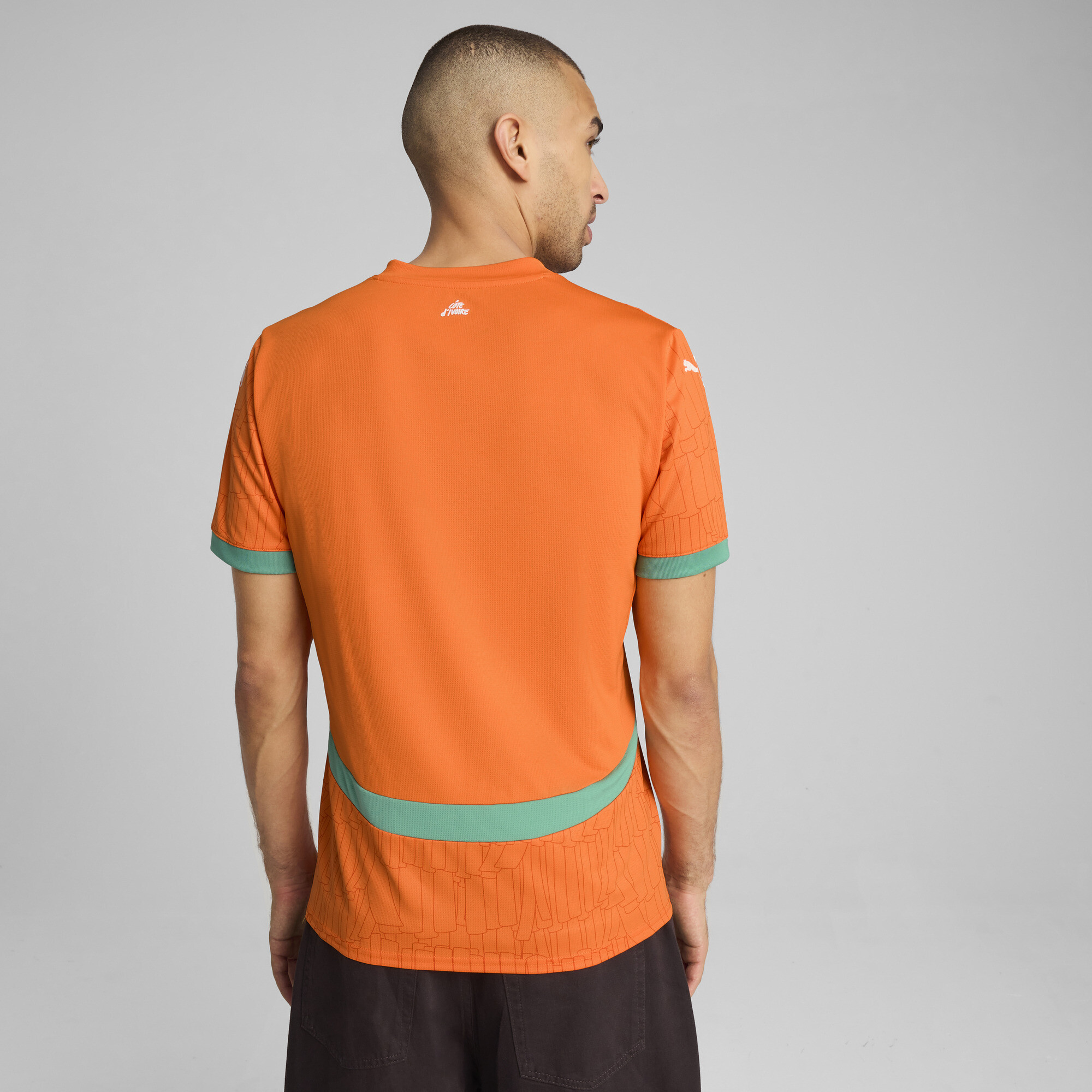 Men's Puma Côte D'Ivoire 2025 Home Jersey, Orange, Size M, Clothing