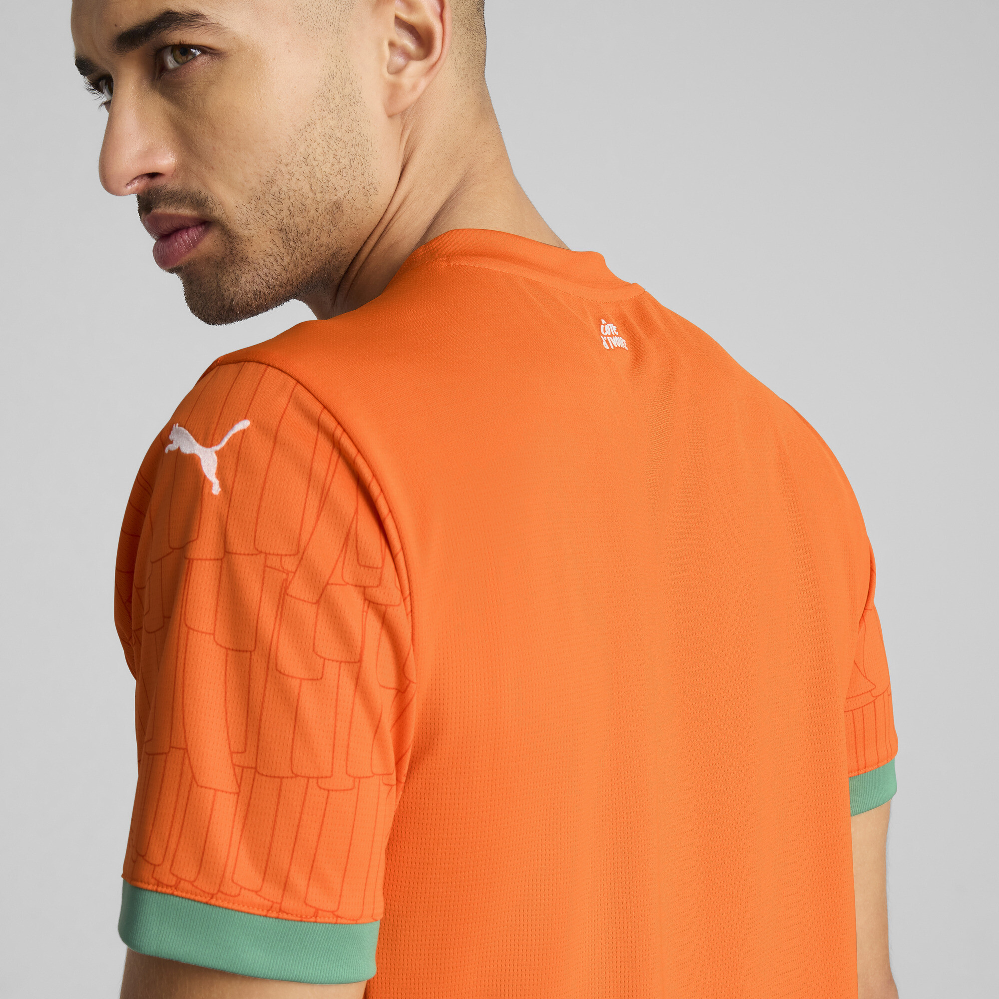 Men's Puma Côte D'Ivoire 2025 Home Jersey, Orange, Size M, Clothing